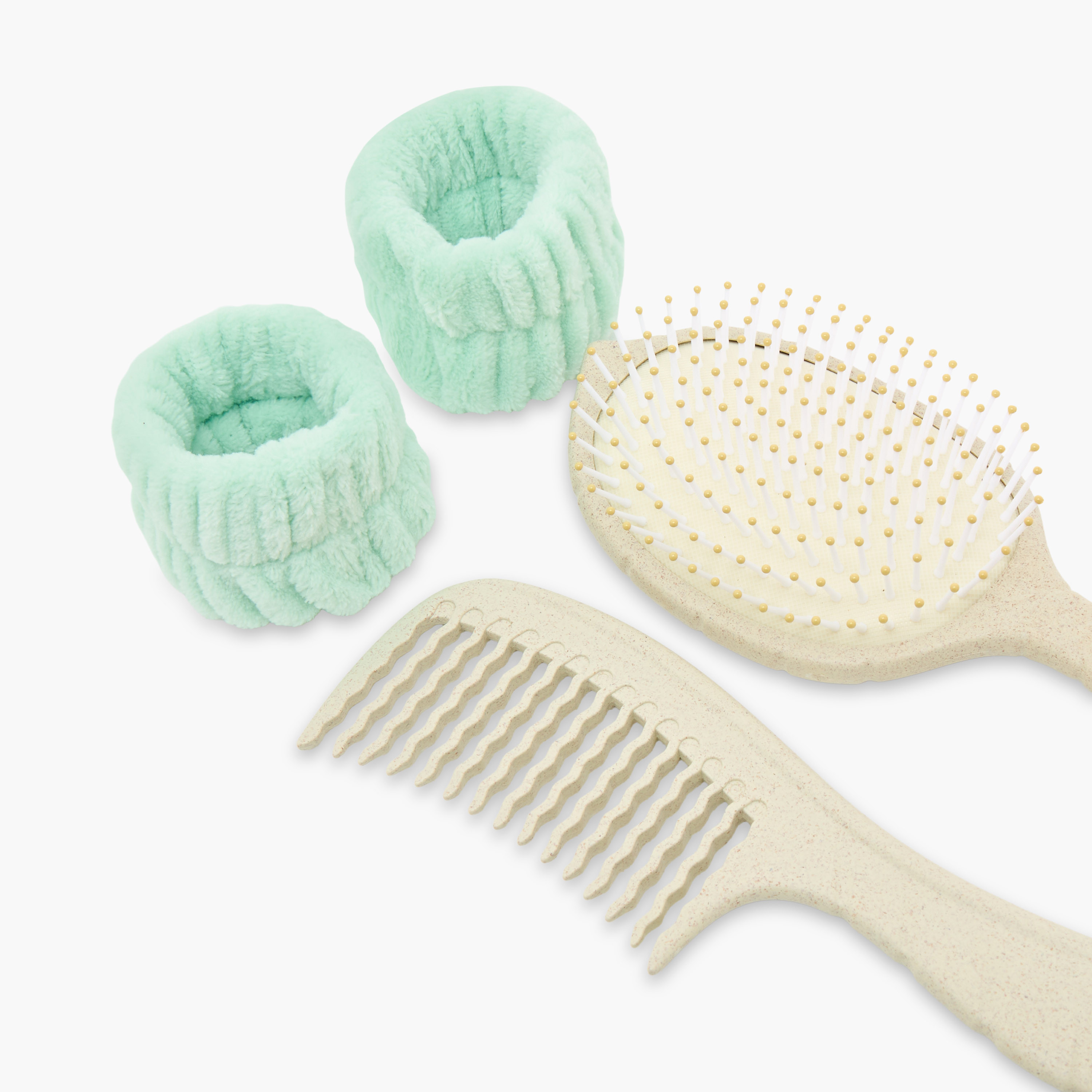 Assorted 4-Piece Paddle Hairbrush with Comb and Wristband Set-beautyandpersonalcare-hair-stylingtools-hairbrushesandcombs-image-5