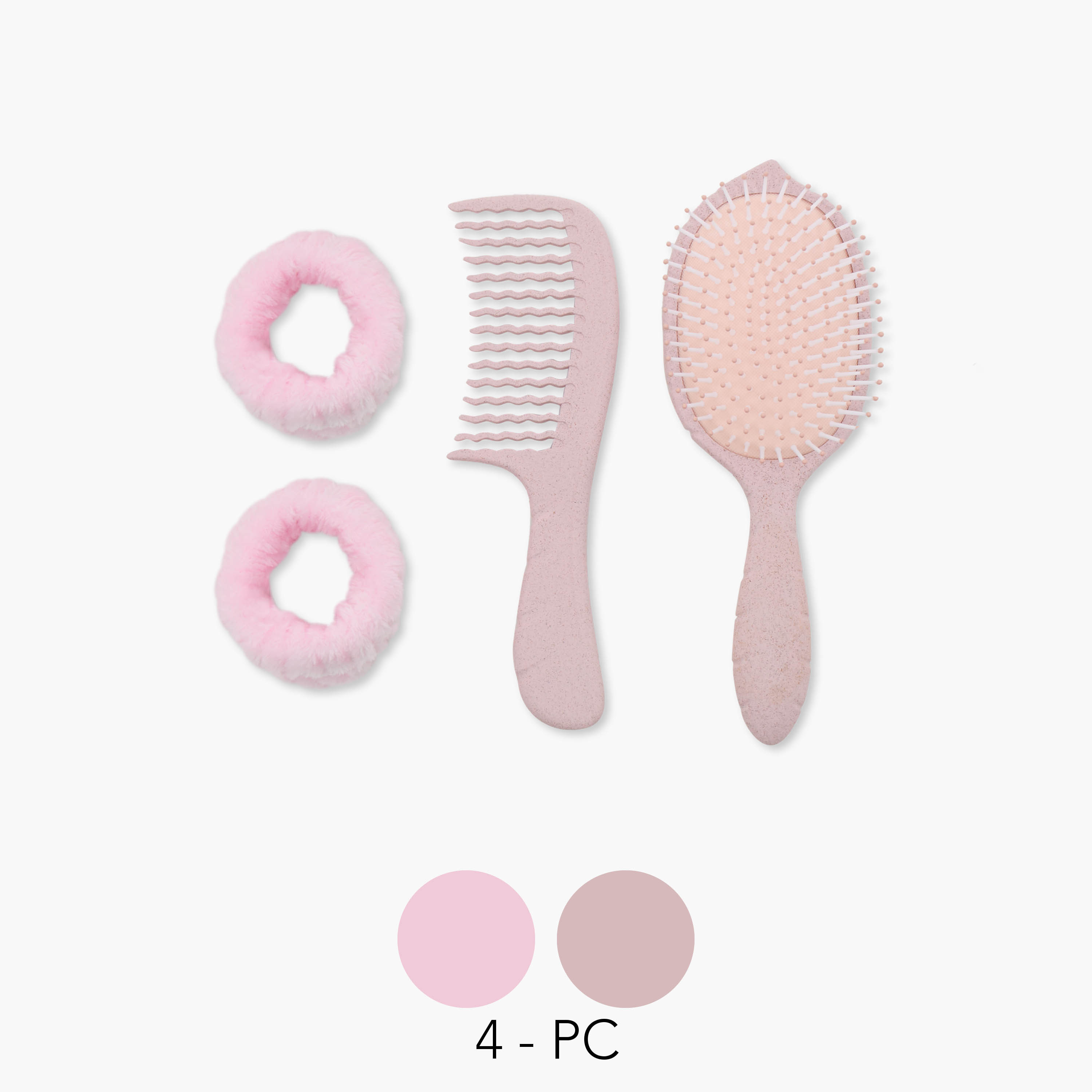 Solid 4-Piece Hair Brush Set-beautyandpersonalcare-hair-stylingtools-hairbrushesandcombs-image-1