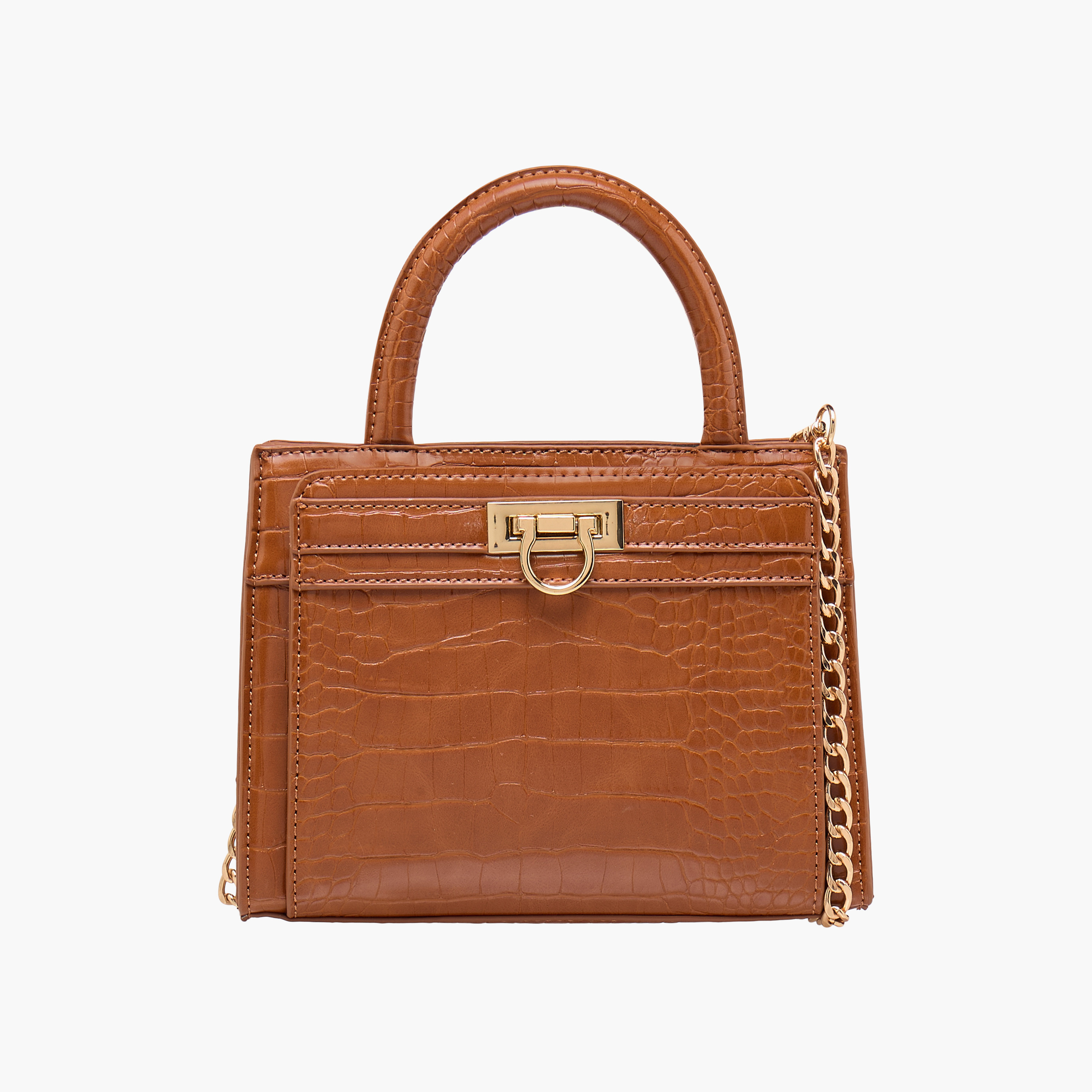 شنطة كروس بودي بارزة الملمس بطبعات حيوانات مع حزام سلسلة من أدور-women-bagsandwallets-handbags-image-1