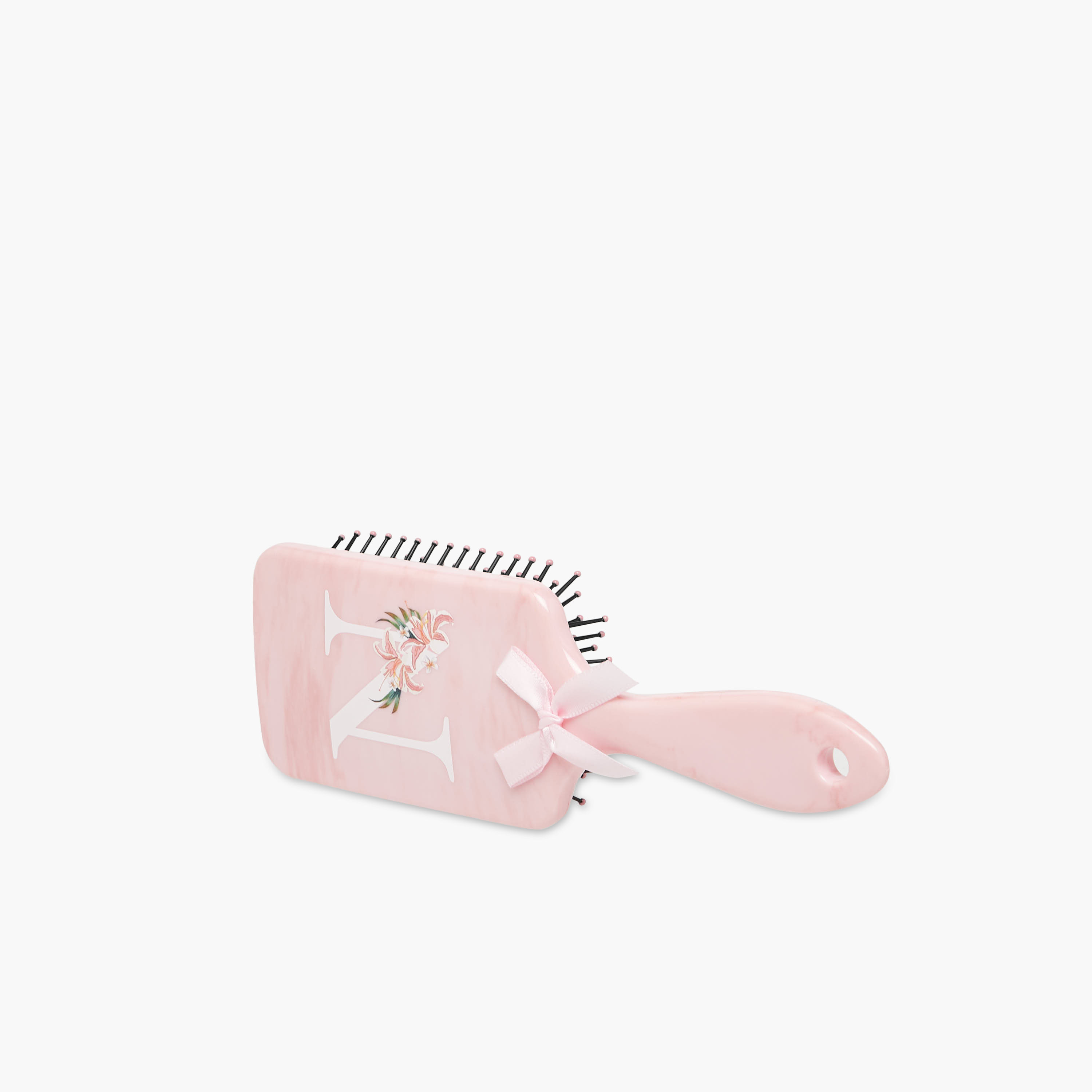 Paddle Hairbrush with Initial N Print-women-hairaccessories-brushesandcombs-image-1