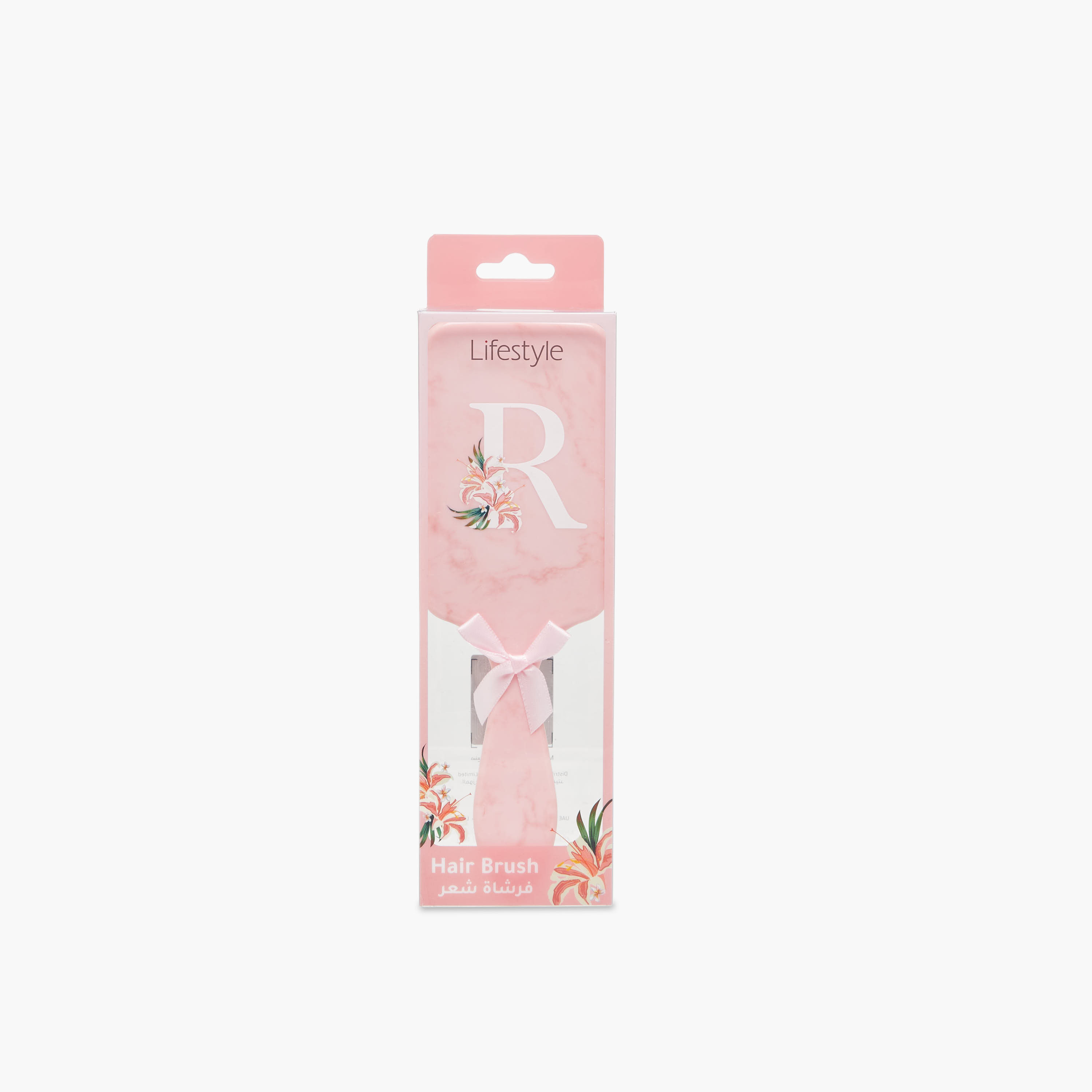 Paddle Hairbrush with Initial R Print-women-hairaccessories-brushesandcombs-image-4
