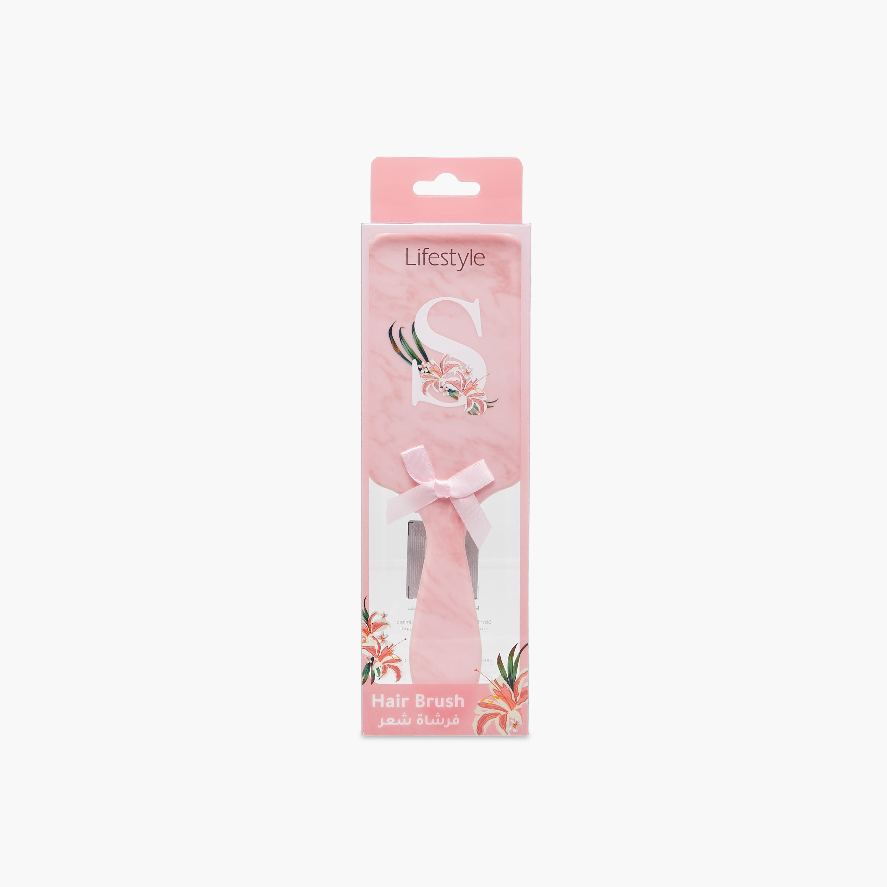 Paddle Hairbrush with Initial S Print-women-hairaccessories-brushesandcombs-image-4