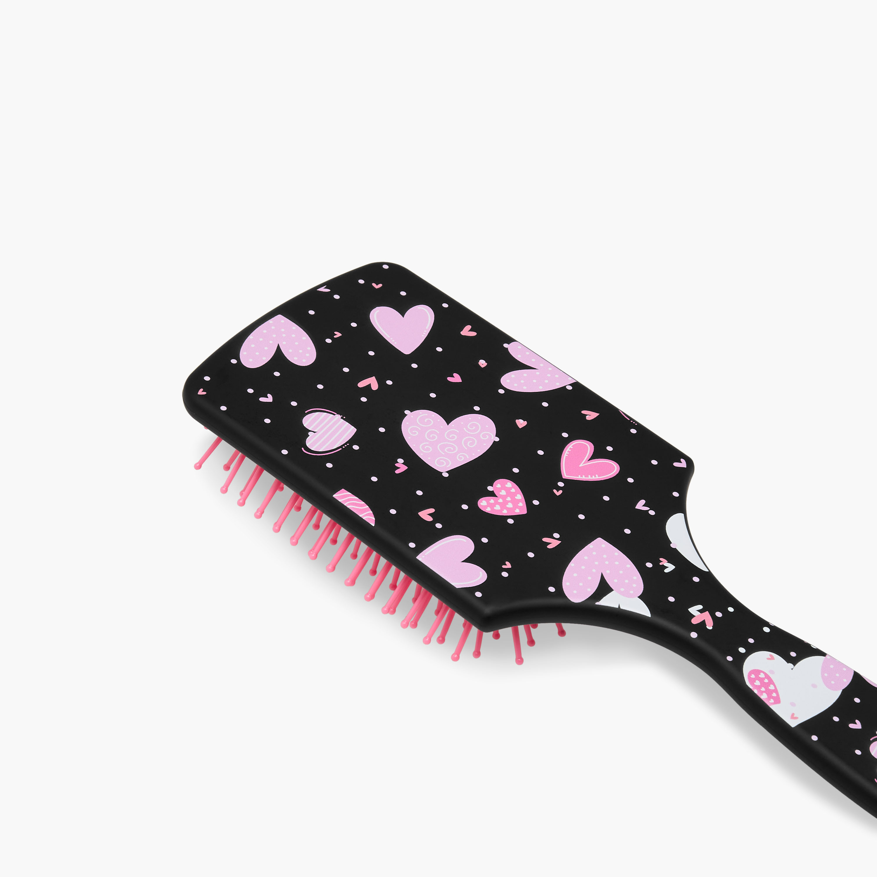 Paddle Hairbrush with Heart Print-women-hairaccessories-brushesandcombs-image-4