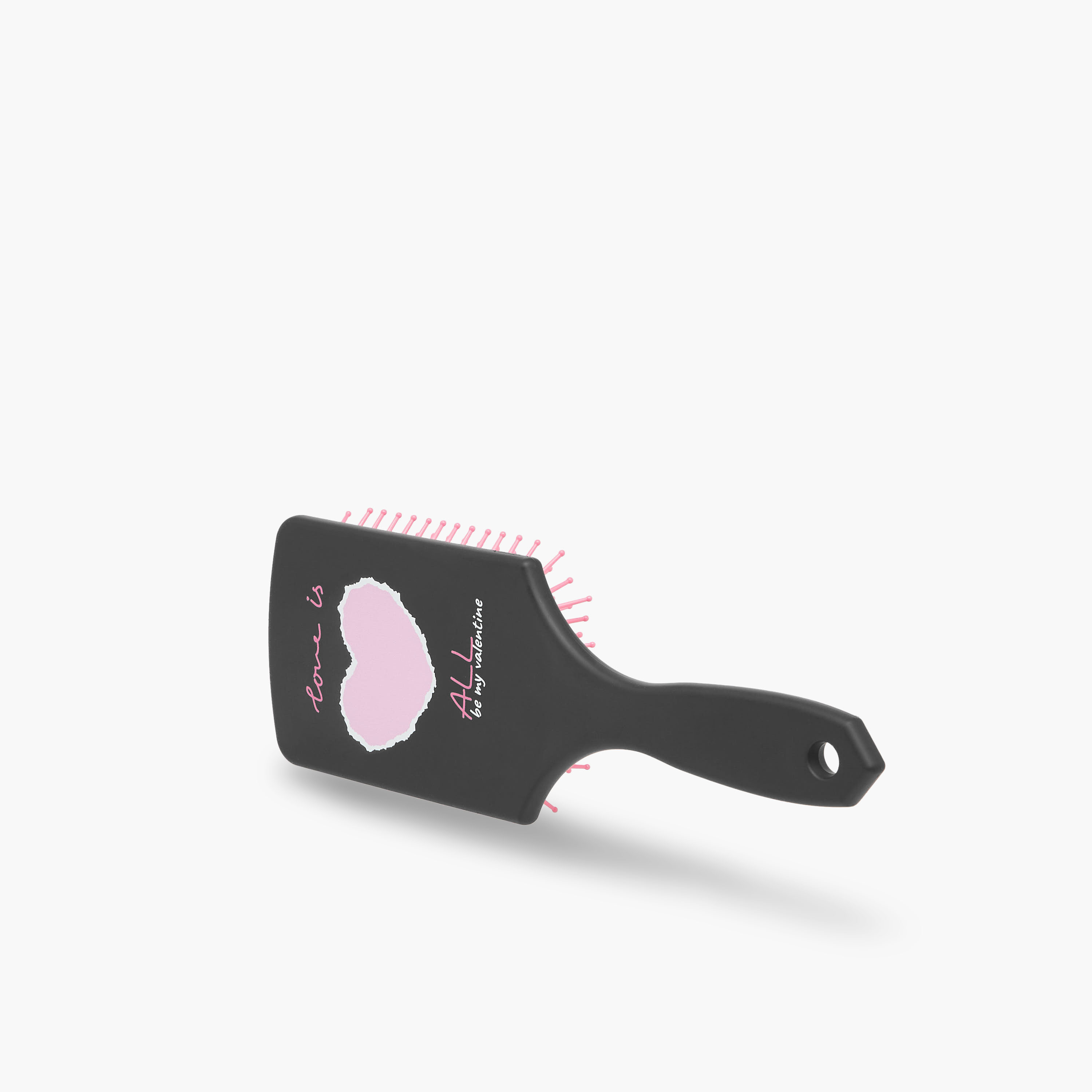 Paddle Hairbrush with Heart Print-women-hairaccessories-brushesandcombs-image-1