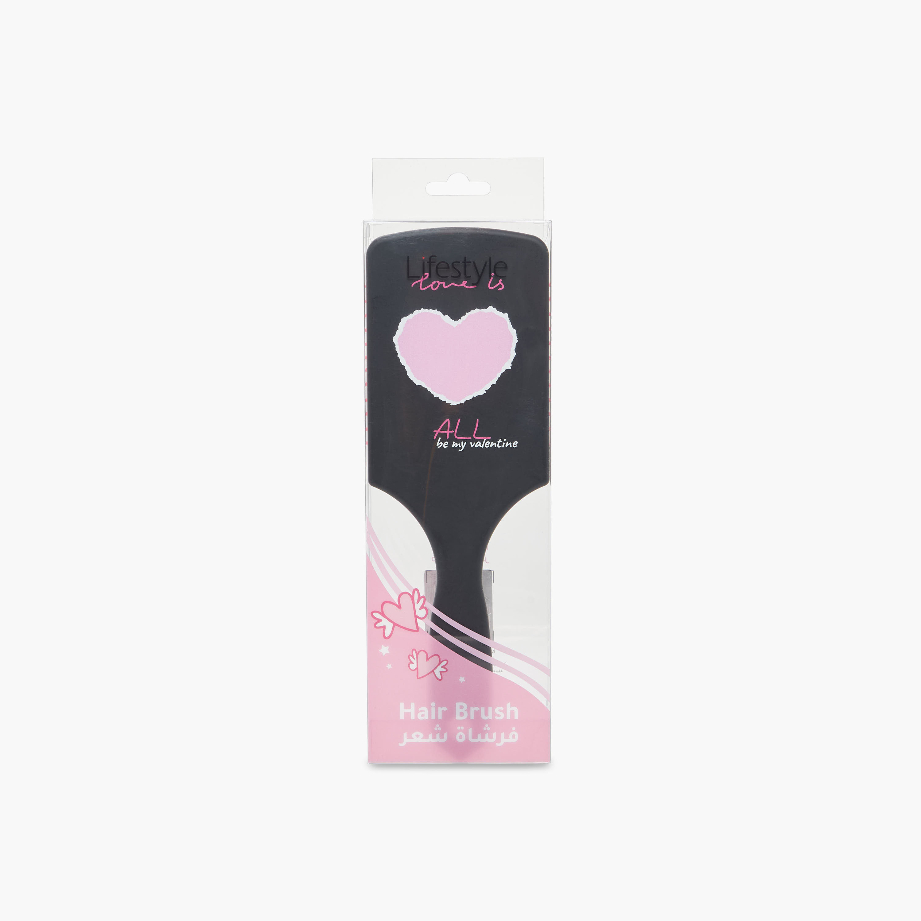 Paddle Hairbrush with Heart Print-women-hairaccessories-brushesandcombs-image-4