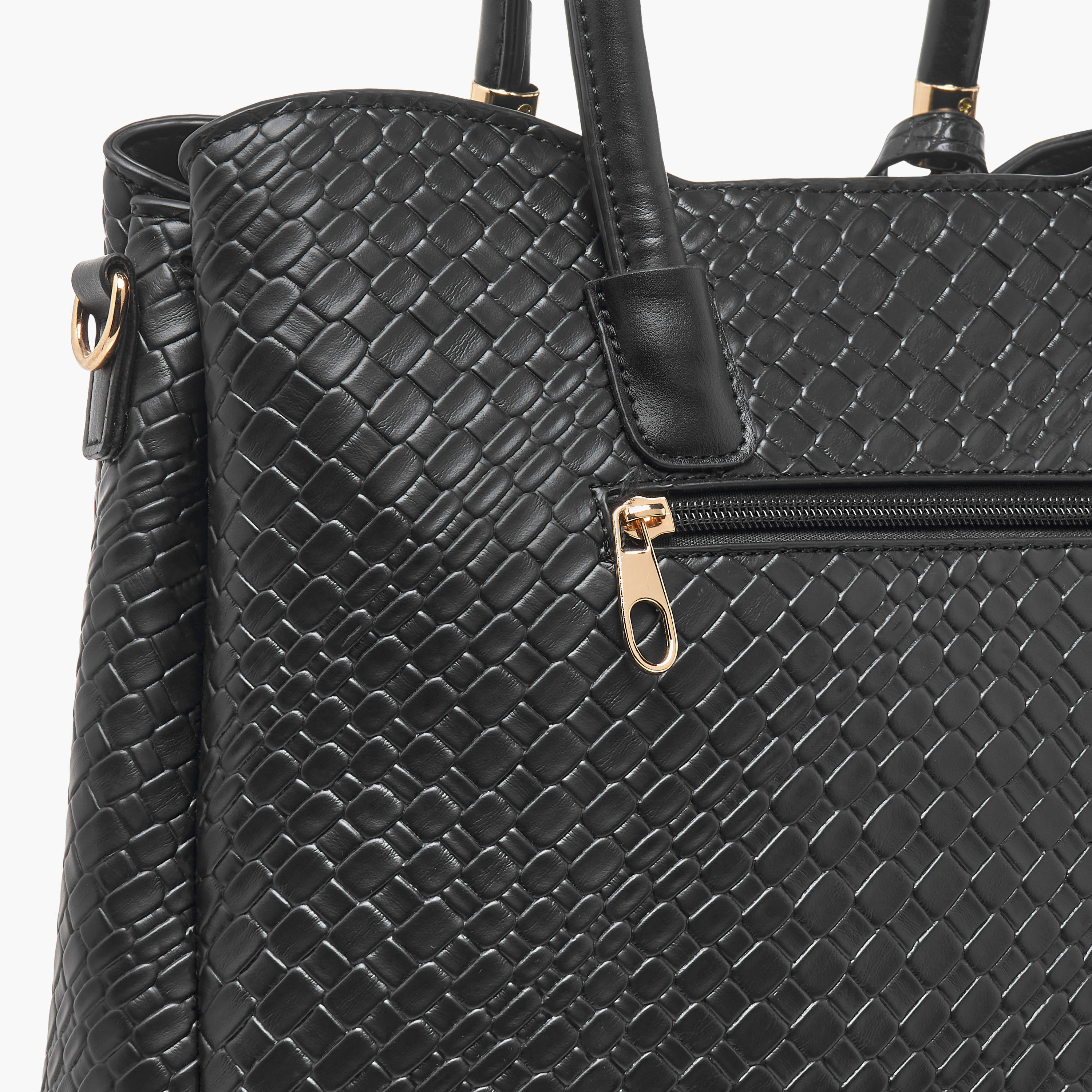 طقم شنطة توتي مضفّرة مع شنطة كروس بودي ومحفظة من ساشا-women-bagsandwallets-handbags-image-11