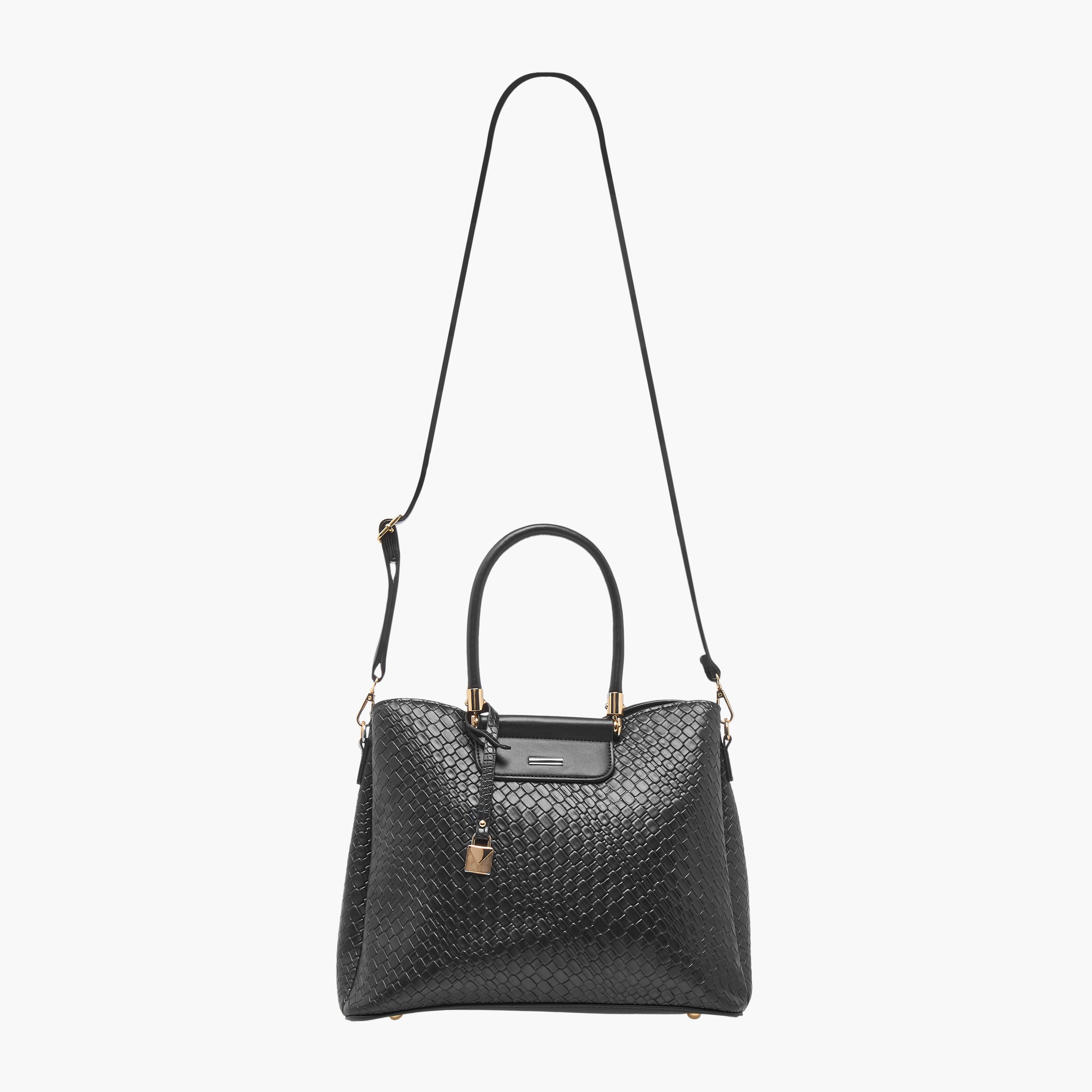 طقم شنطة توتي مضفّرة مع شنطة كروس بودي ومحفظة من ساشا-women-bagsandwallets-handbags-image-3