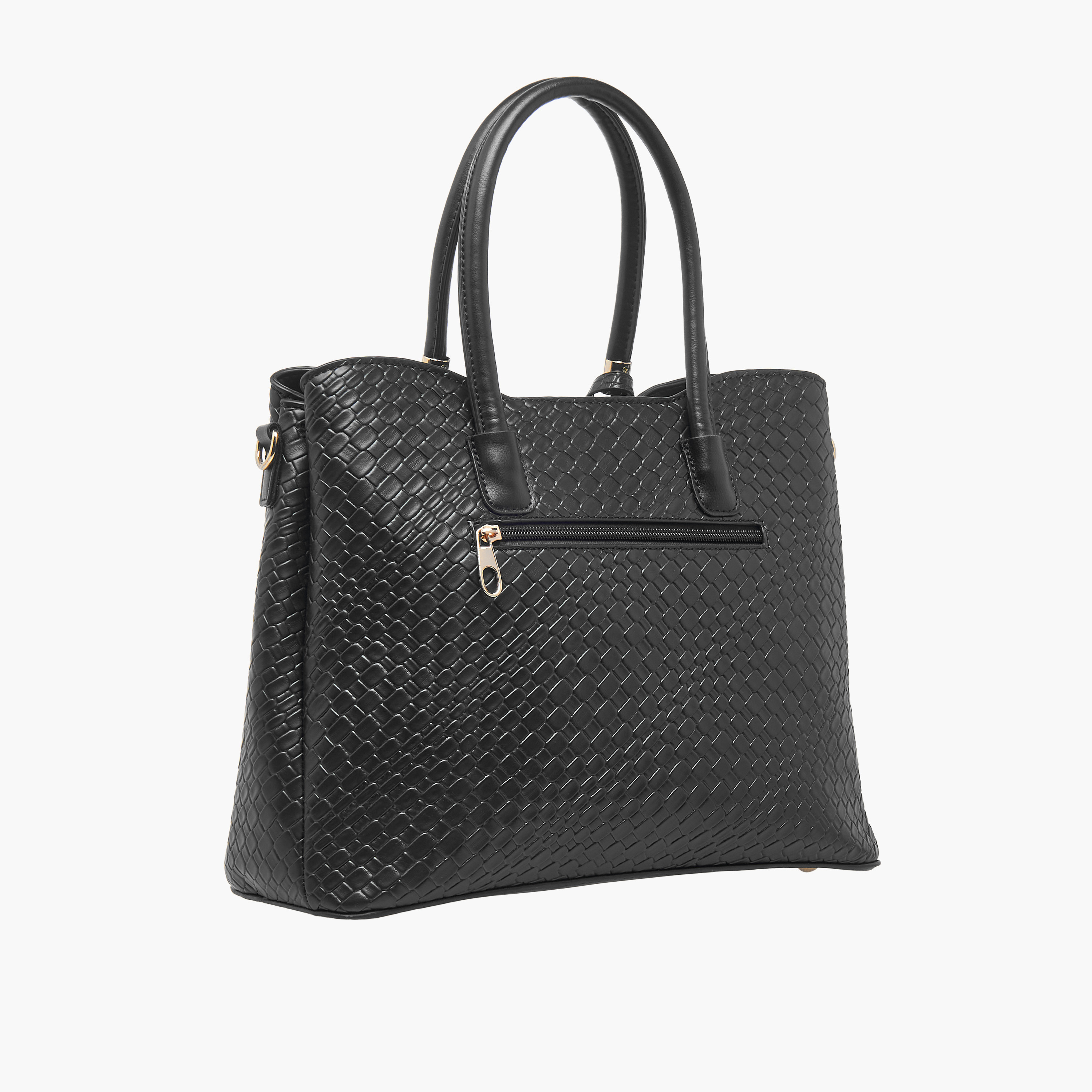طقم شنطة توتي مضفّرة مع شنطة كروس بودي ومحفظة من ساشا-women-bagsandwallets-handbags-image-8