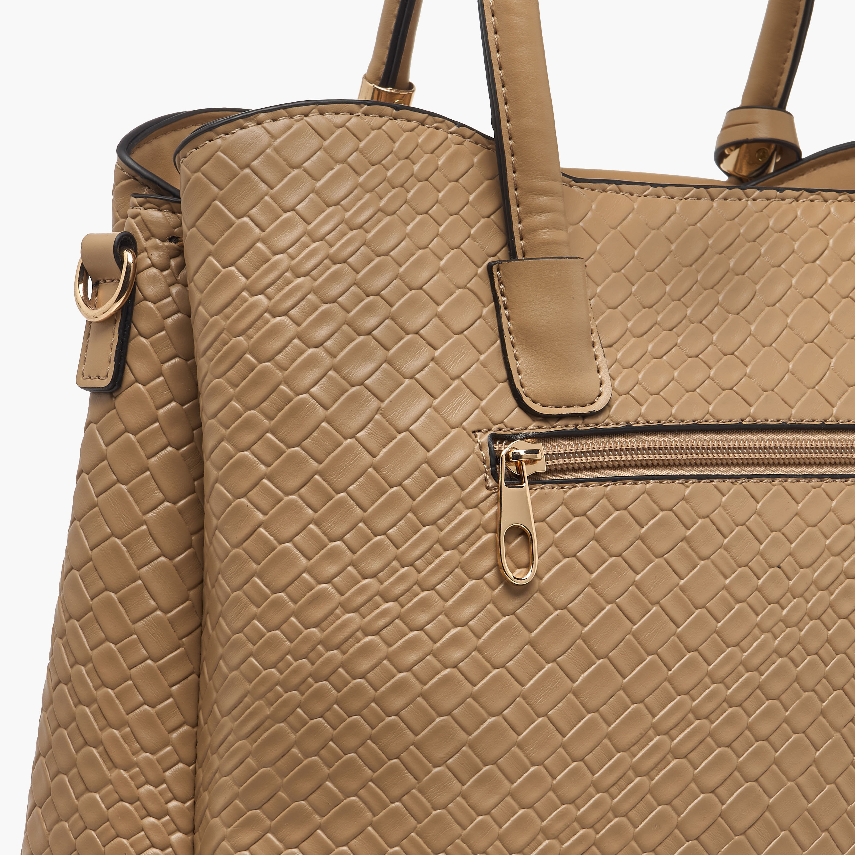 شنطة توتي مضفرة وشنطة كروس بودي ومحفظة من ساشا-women-bagsandwallets-handbags-image-9