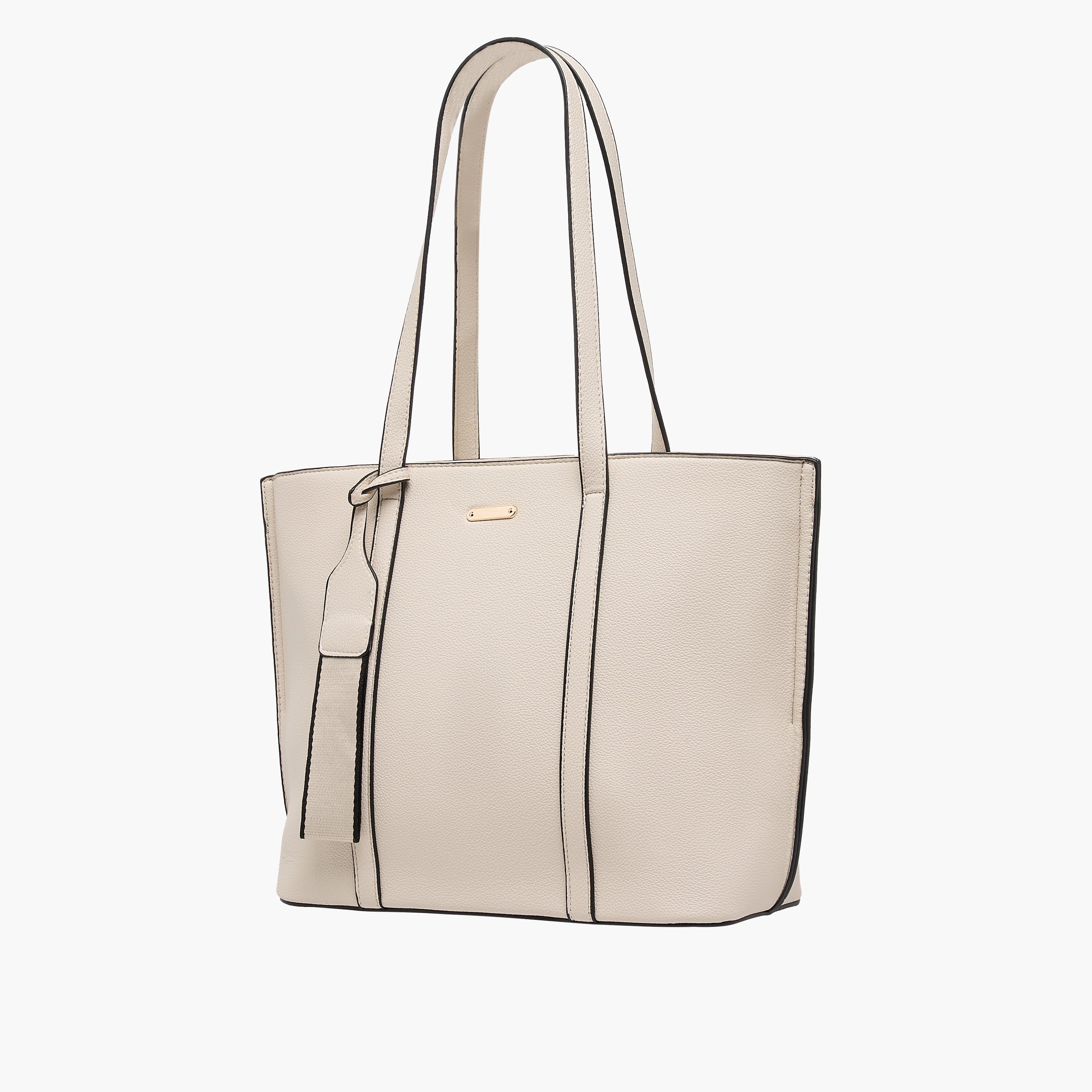 Sasha Solid Tote Bag with Double Handle-women-bagsandwallets-handbags-image-3