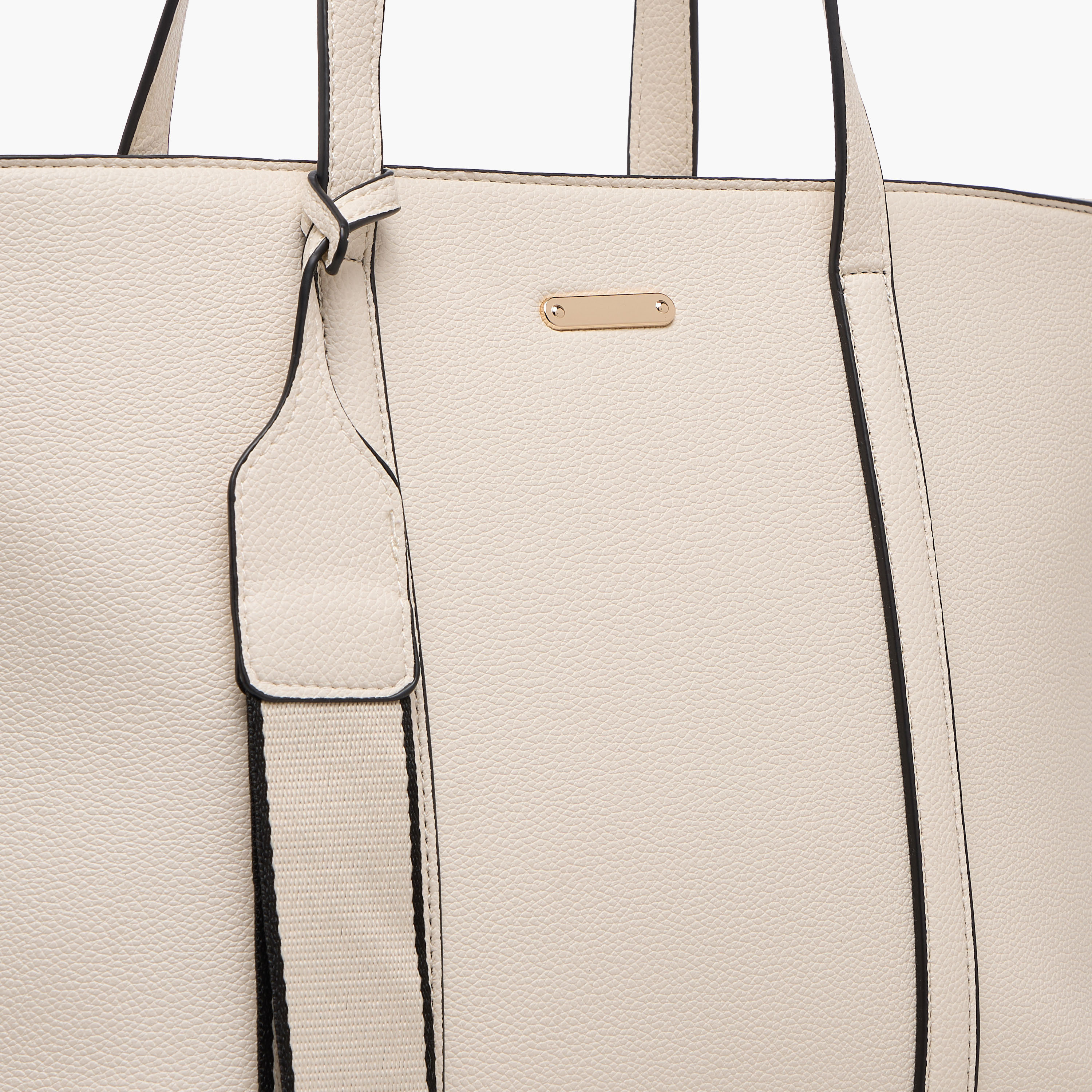 Sasha Solid Tote Bag with Double Handle-women-bagsandwallets-handbags-image-5