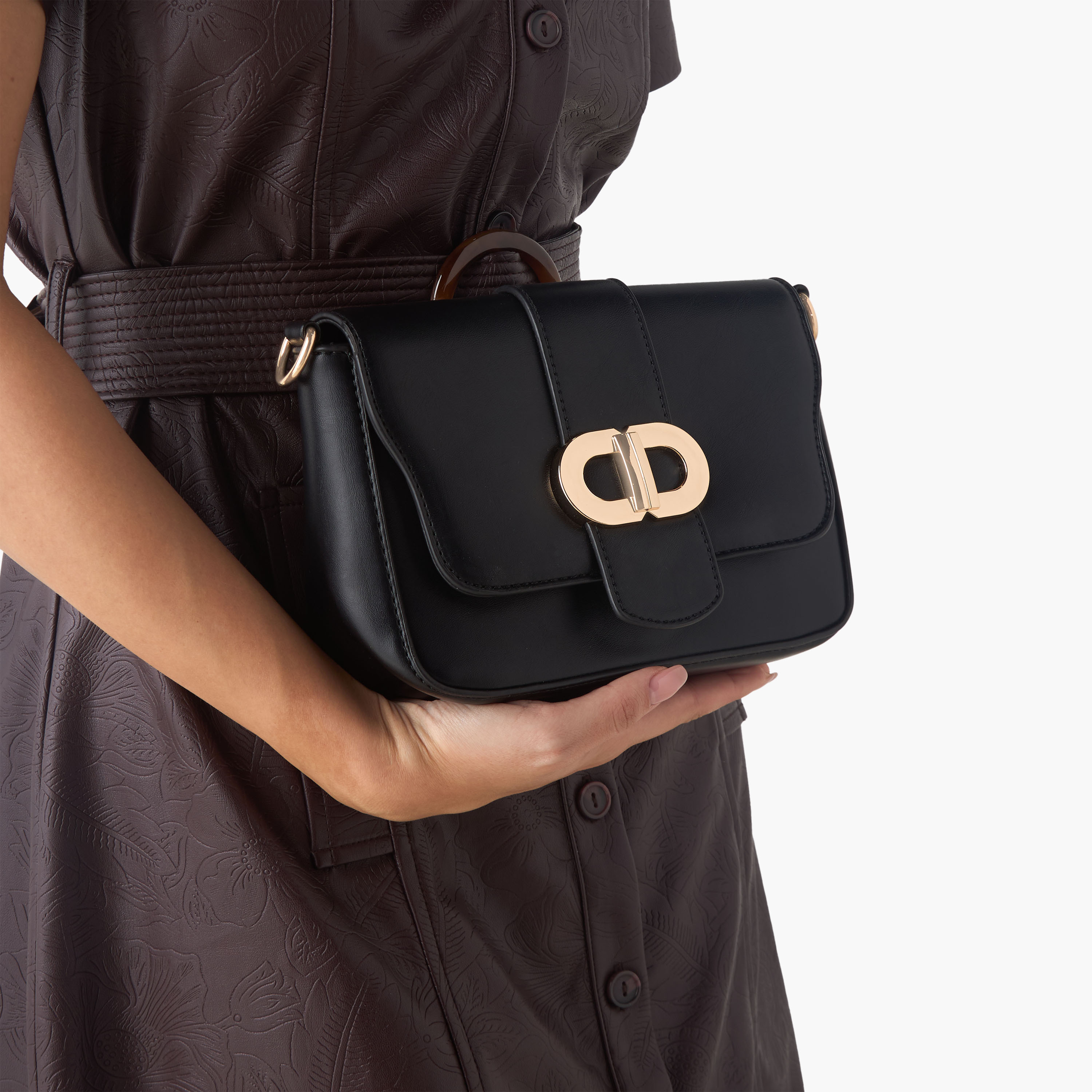 شنطة كروس بودي سادة بحزام قابل للفصل سام من ساشا-women-bagsandwallets-handbags-image-2