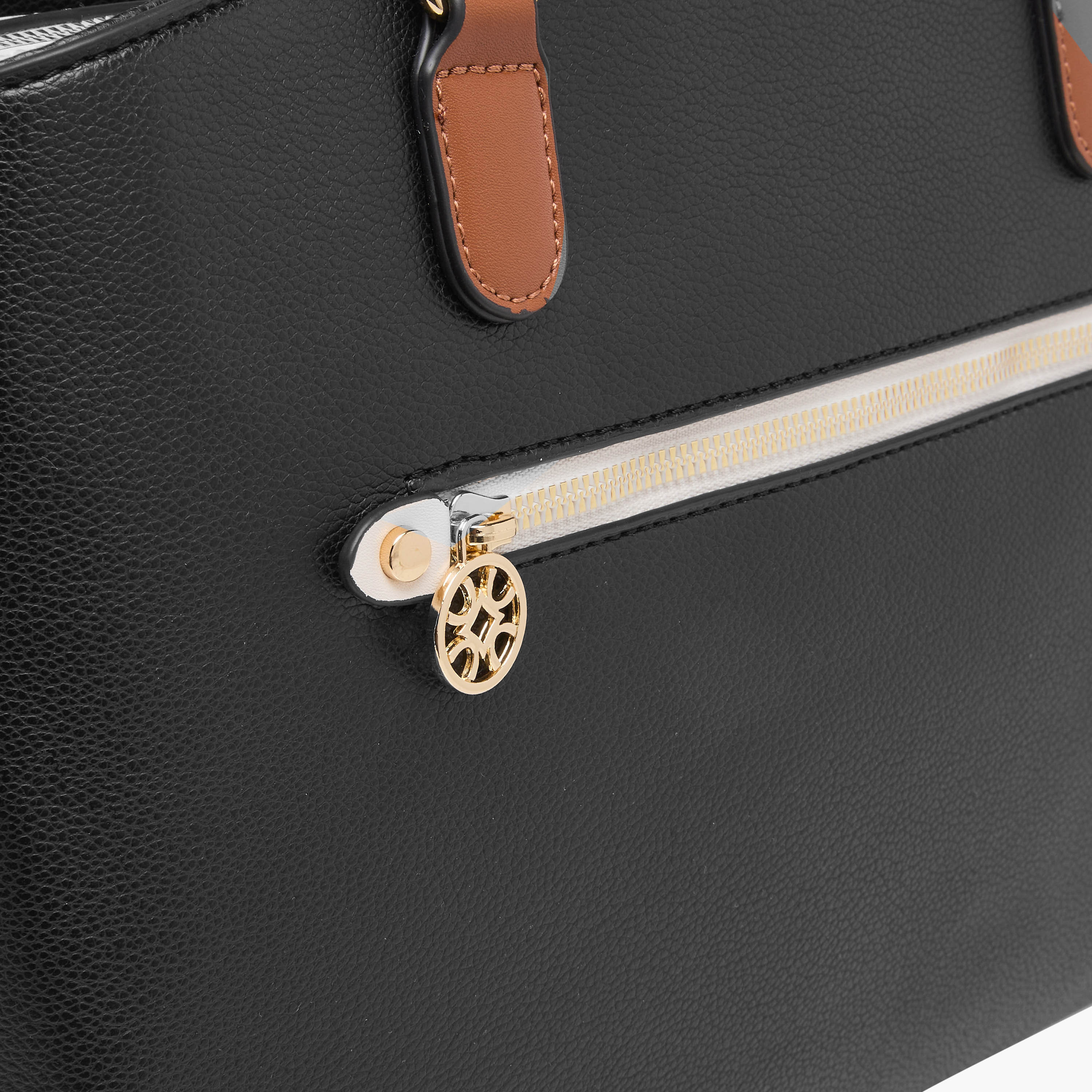 Sasha Kodes Textured Tote Bag with Top Handles-women-bagsandwallets-handbags-image-5