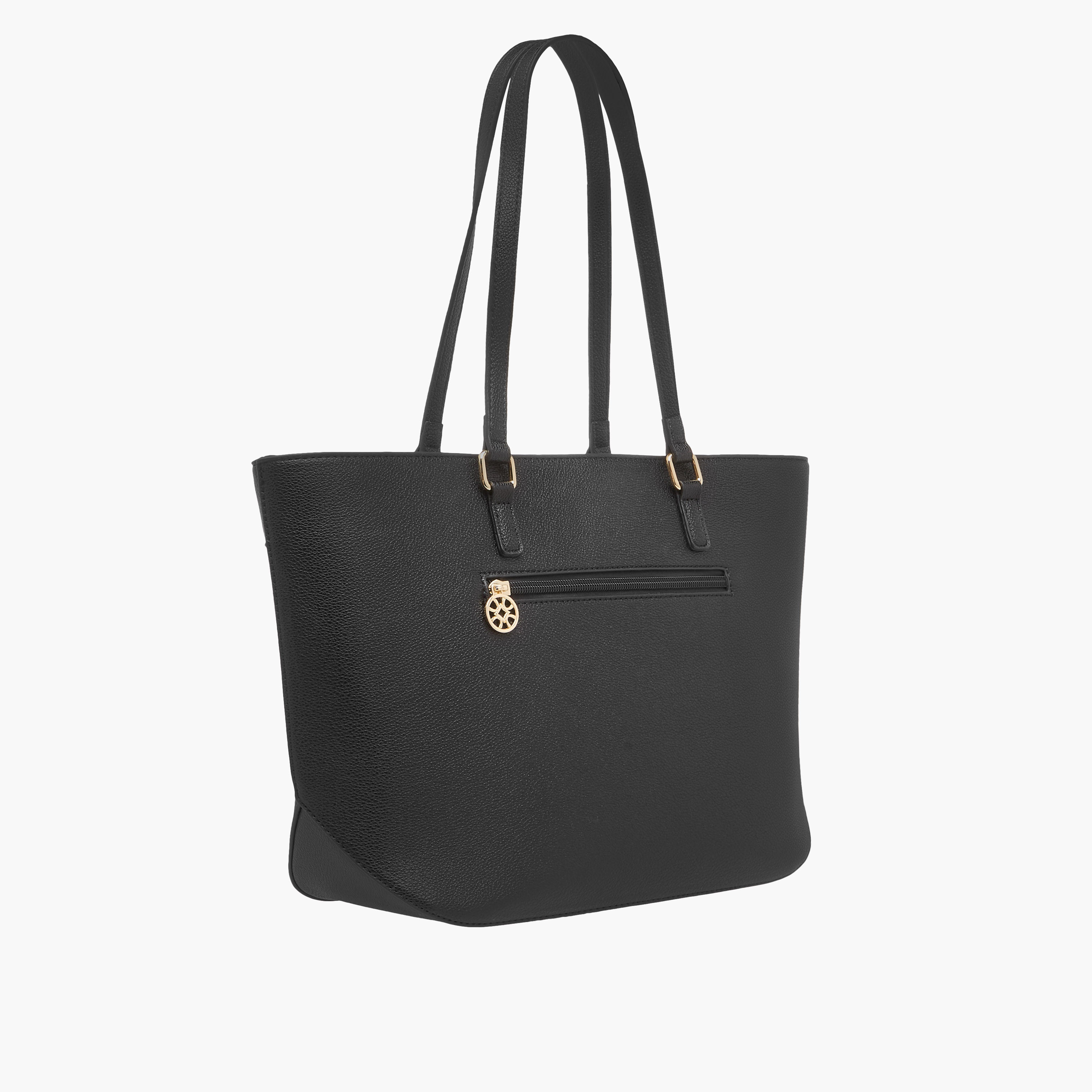 Sasha Kodes Textured Tote Bag with Detachable Card Holder-women-bagsandwallets-handbags-image-4