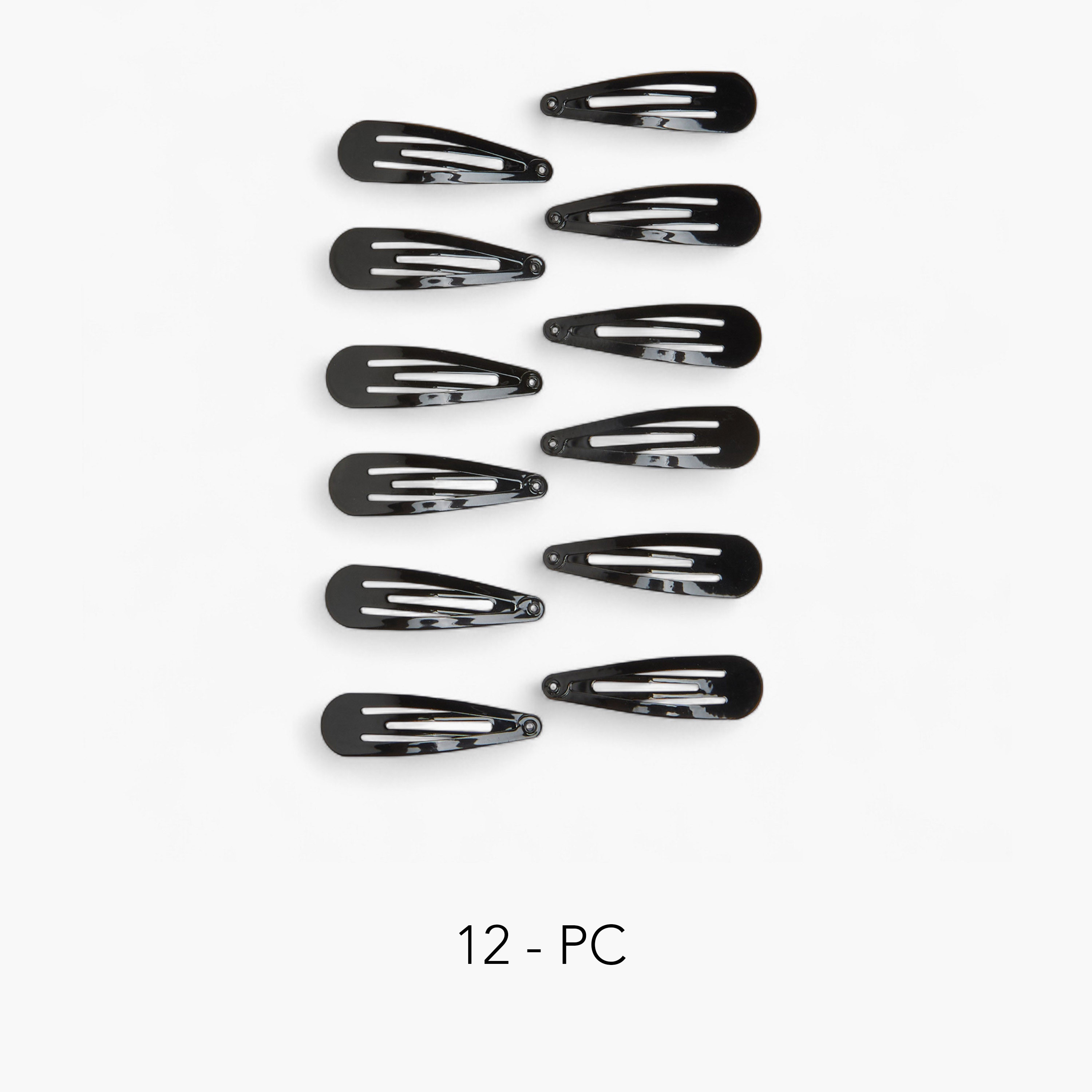 Pack of 12 Solid Hair Clip-women-hairaccessories-clips-image-1