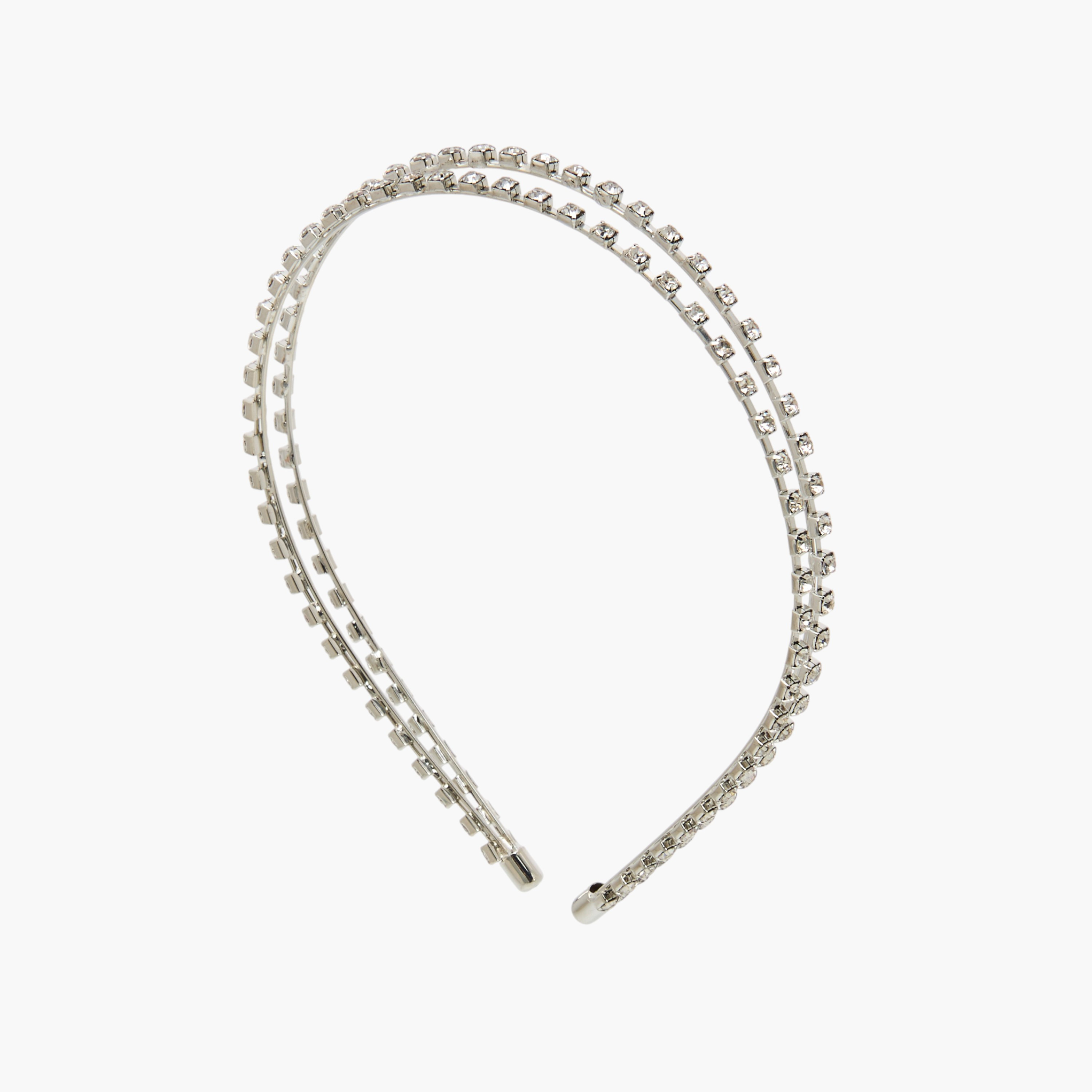 Double Row Hairband with Diamante Embellishment-women-hairaccessories-bands-image-2