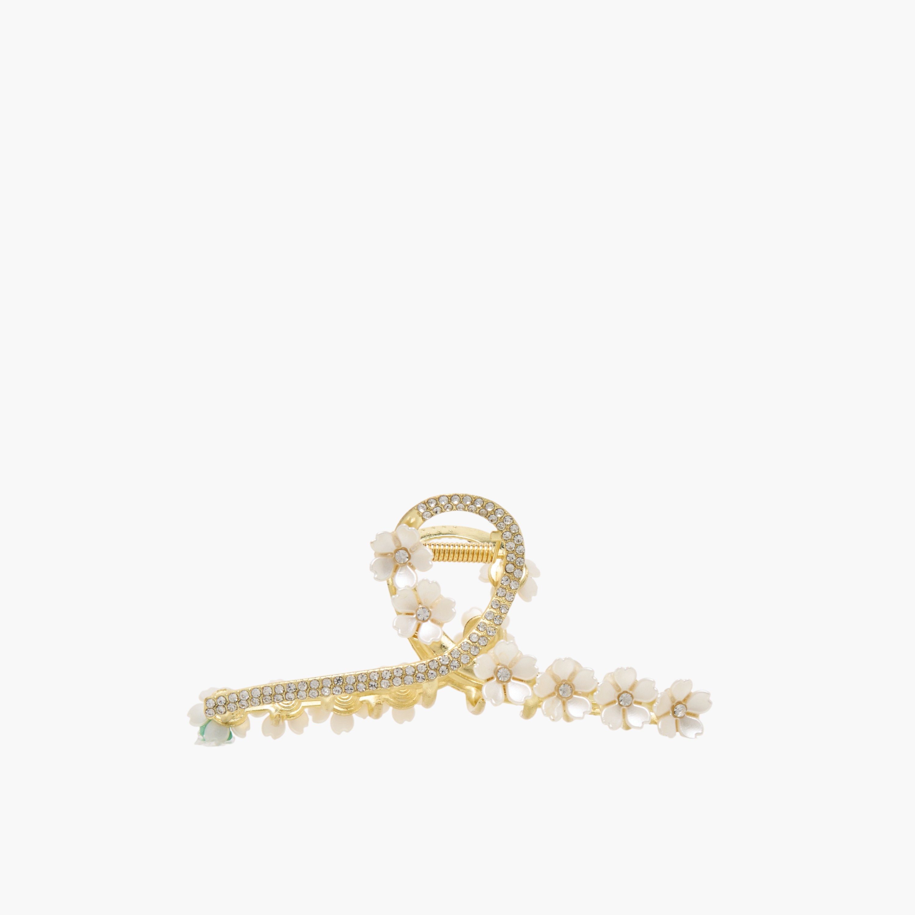 Hair Clamp with Floral Detail-women-hairaccessories-clamps-image-1