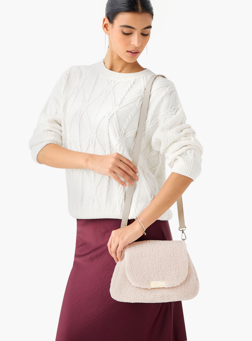 شنطة كروس بودي بارزة الملمس بحزام قابل للفصل من ميسي-women-bagsandwallets-handbags-image-8