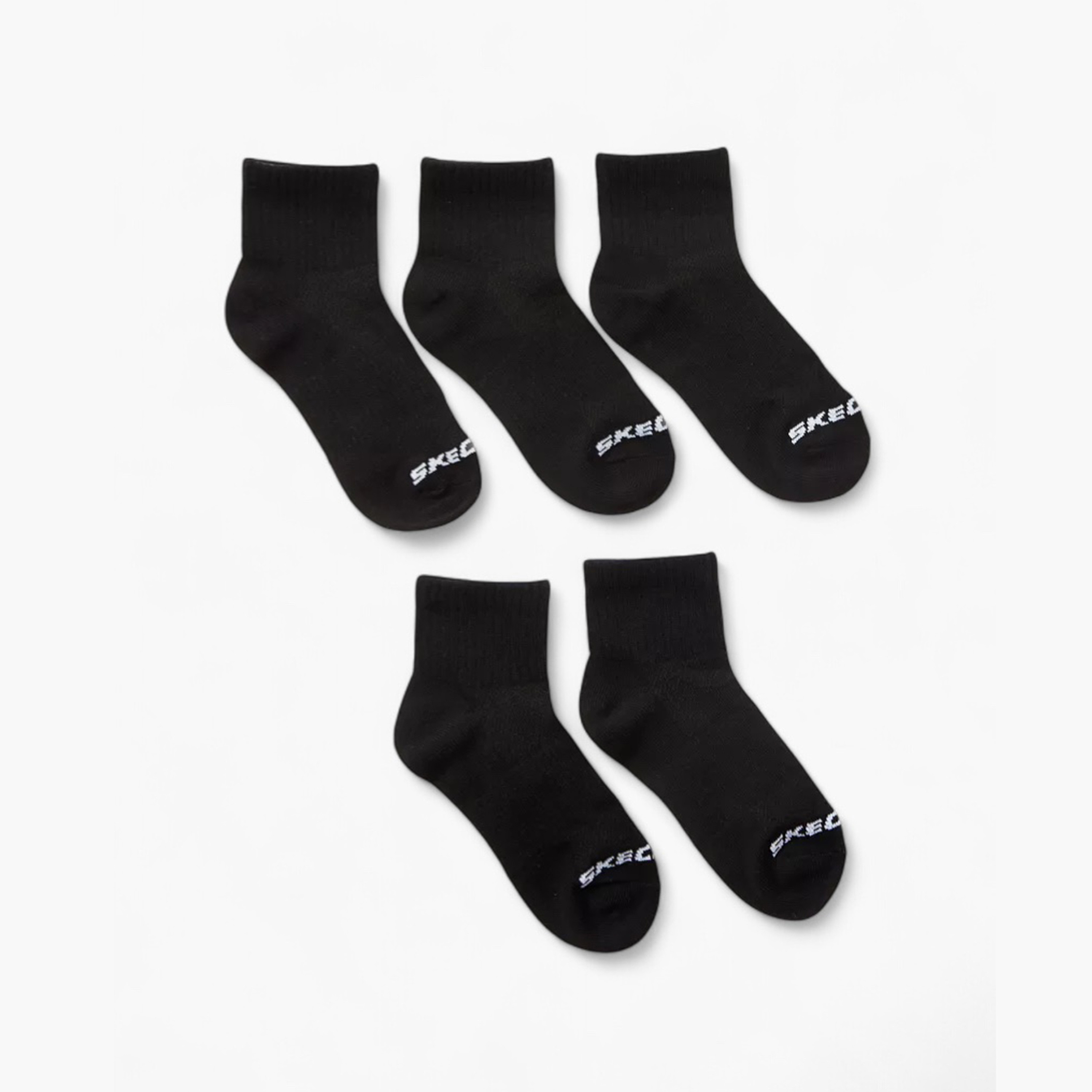 Skechers Logo Print Ankle Length Socks - Set of 5-girls-accessories-socks-image-1