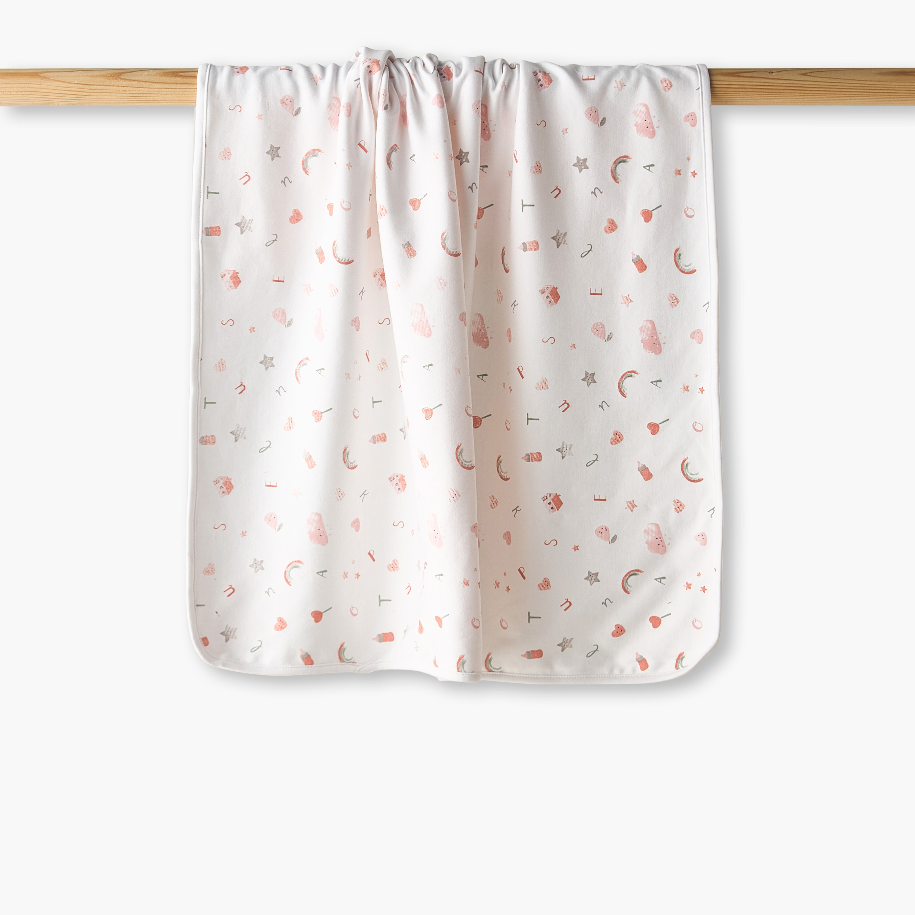 Juniors Receiving Blanket with Print, 80x80 cm-baby-nursery-blanketsandswaddles-receivingblankets-image-1