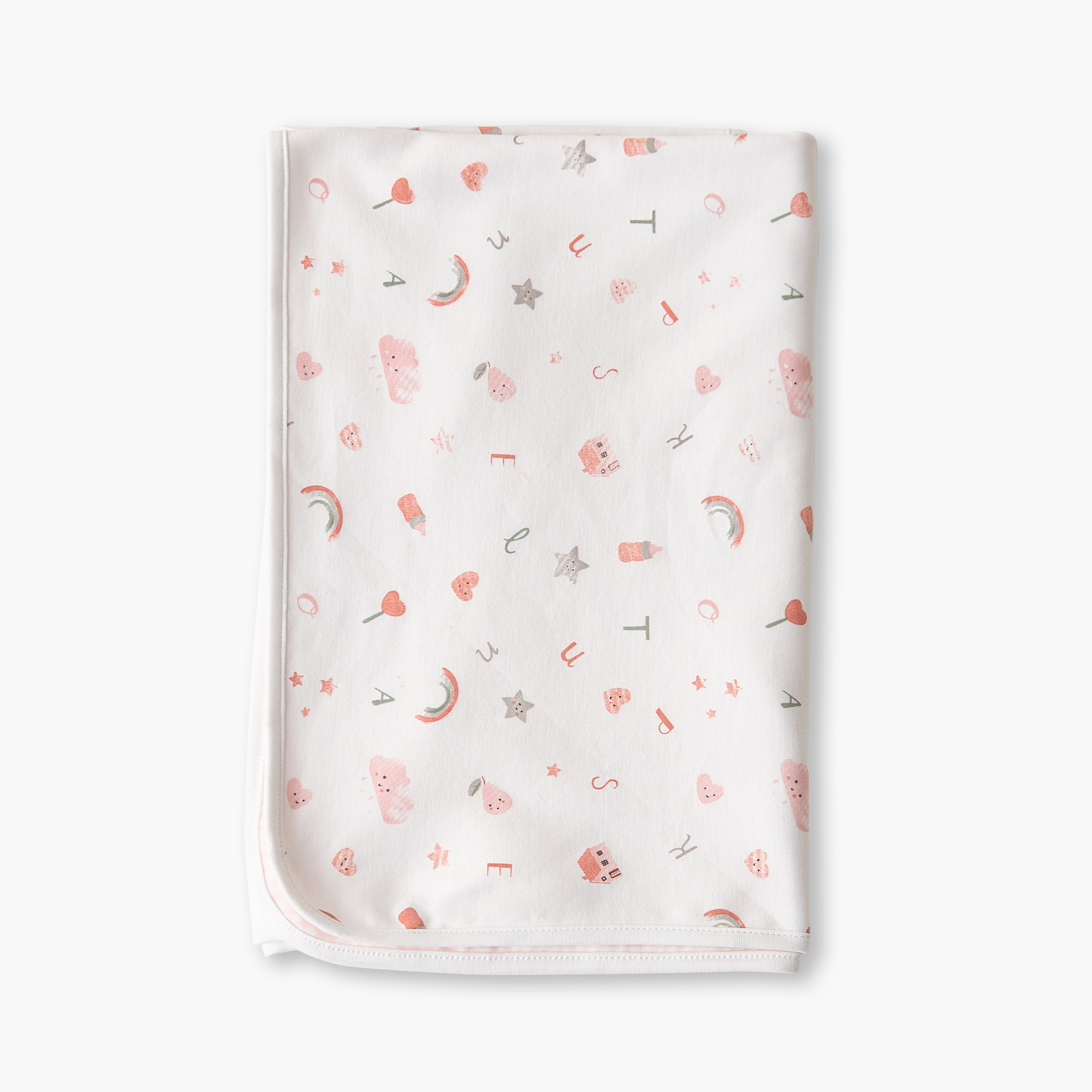 Juniors Receiving Blanket with Print, 80x80 cm-baby-nursery-blanketsandswaddles-receivingblankets-image-3