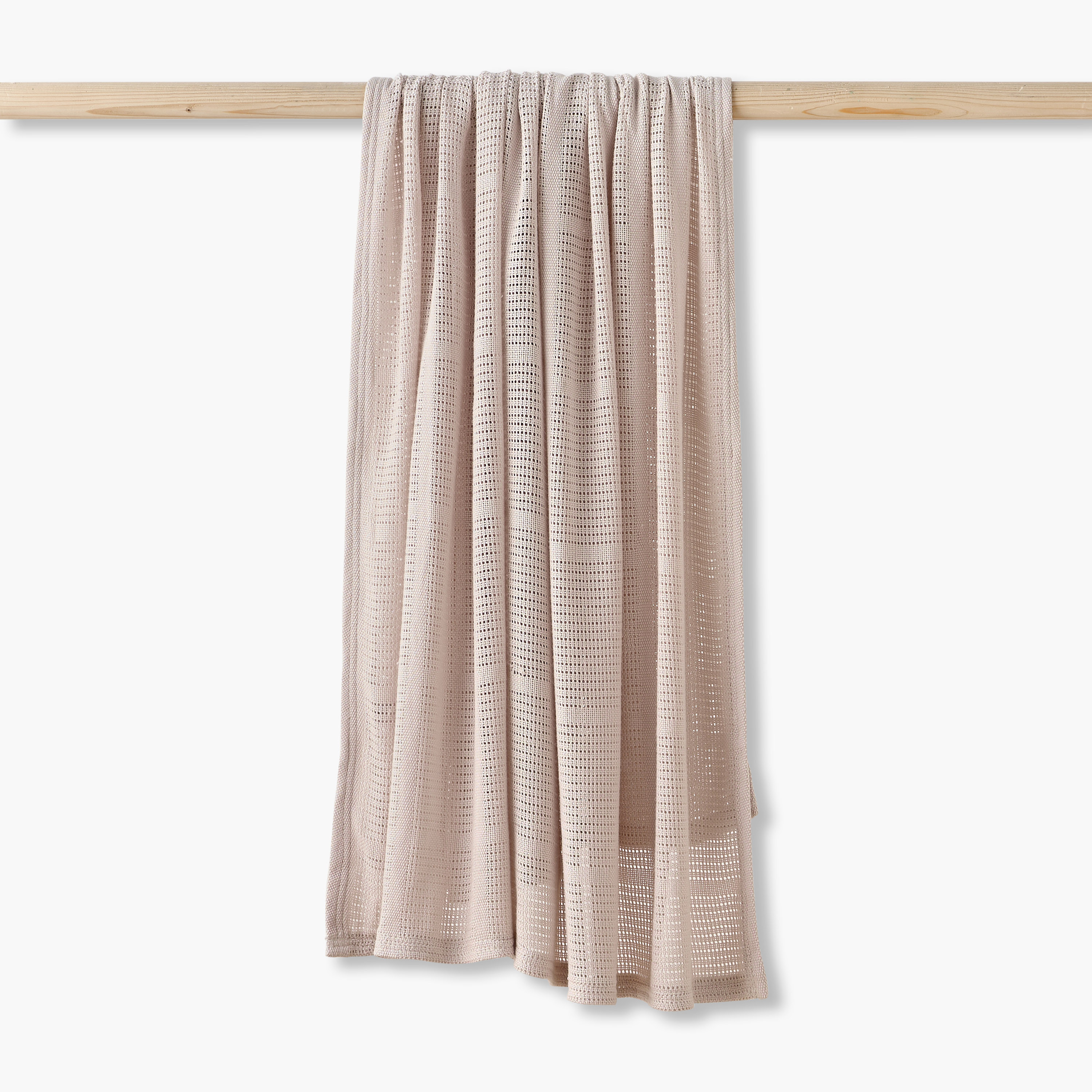Juniors Cellular Blanket with Knit Design, 80x100 cm-baby-nursery-blanketsandswaddles-blanketsandquilts-image-1