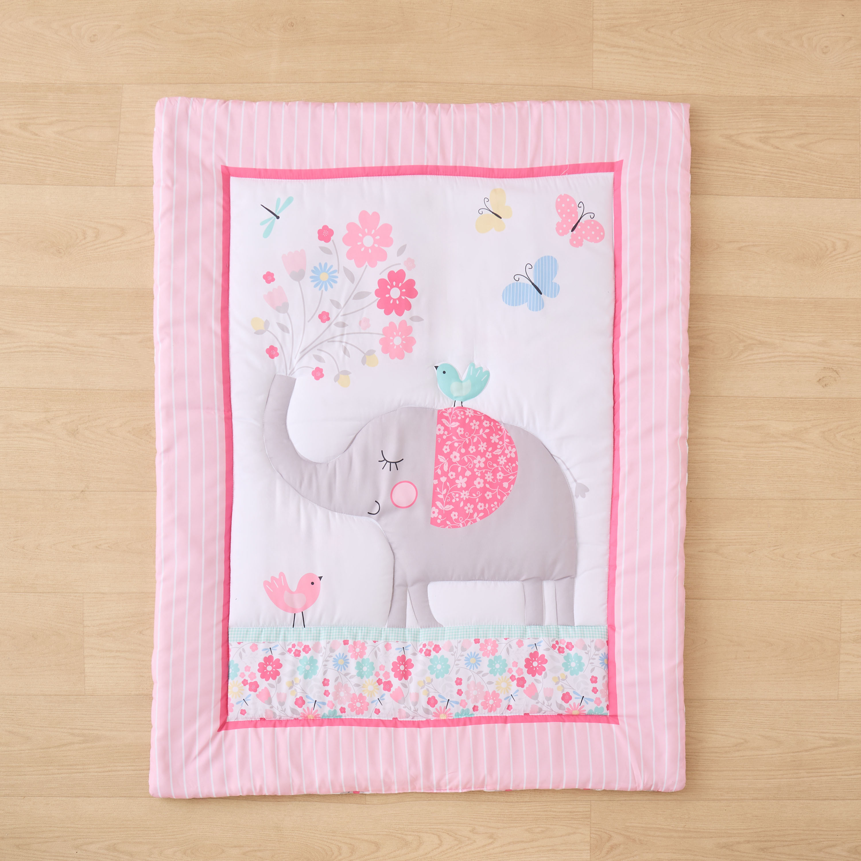 Juniors Baby Bedding Set with Elephant Print, 84x107 cm-baby-nursery-babybedding-image-3