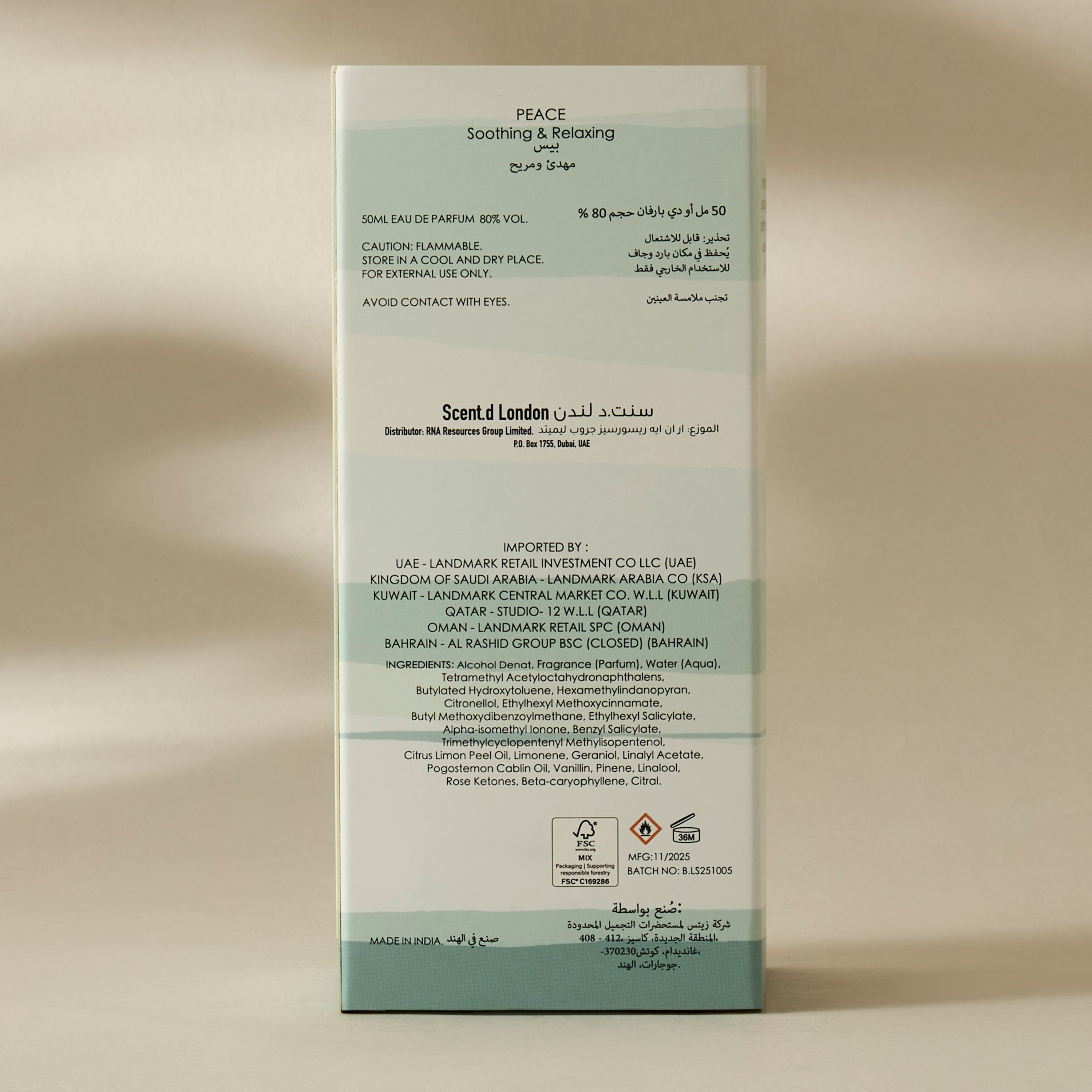 Scent.d London Peace Eau de Parfum - 50 ml-beautyandpersonalcare-fragrance-unisex-image-7