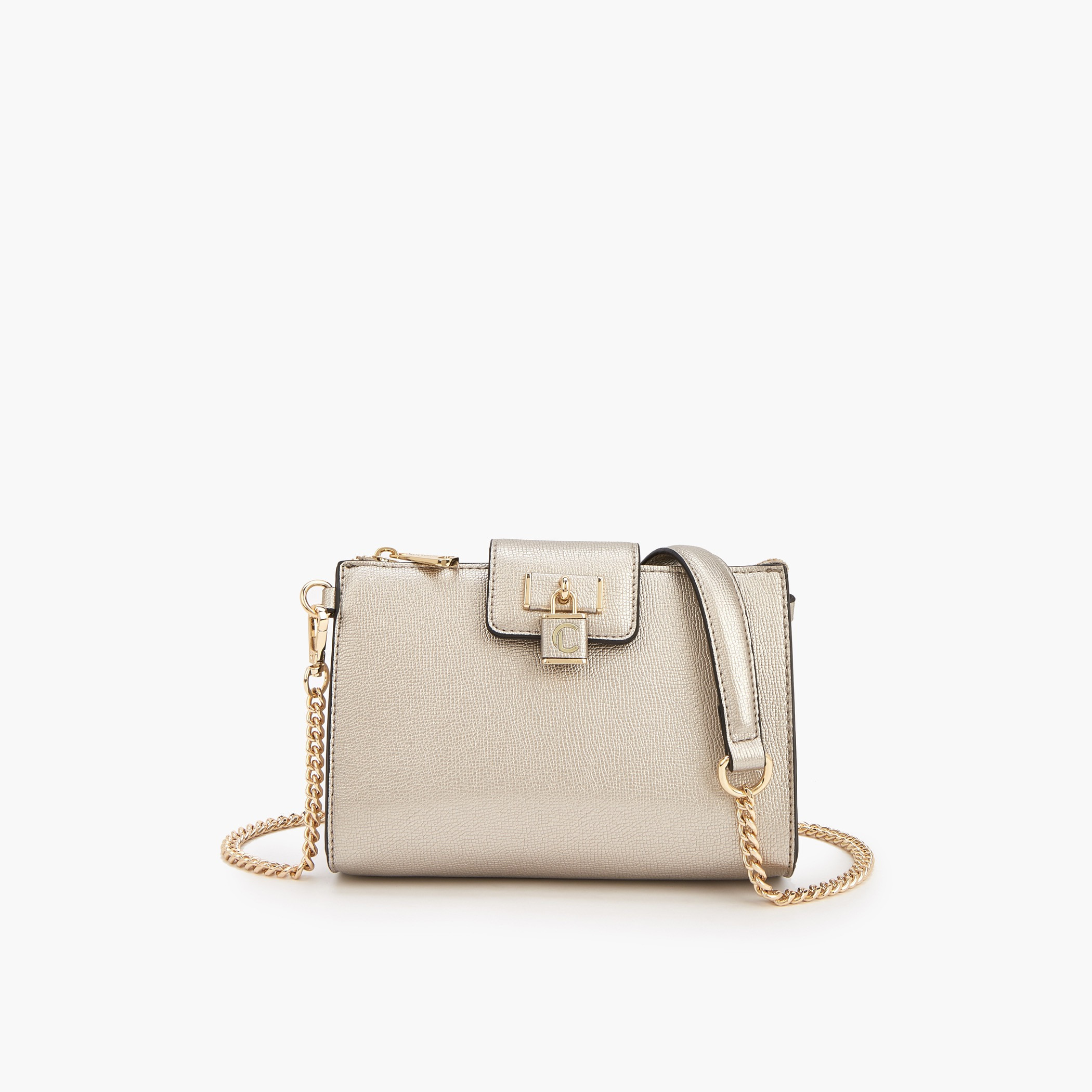 شنطة كروس بودي سادة بحزام سلسلة قابل للفصل من لو كونفورت-women-bagsandwallets-handbags-image-1