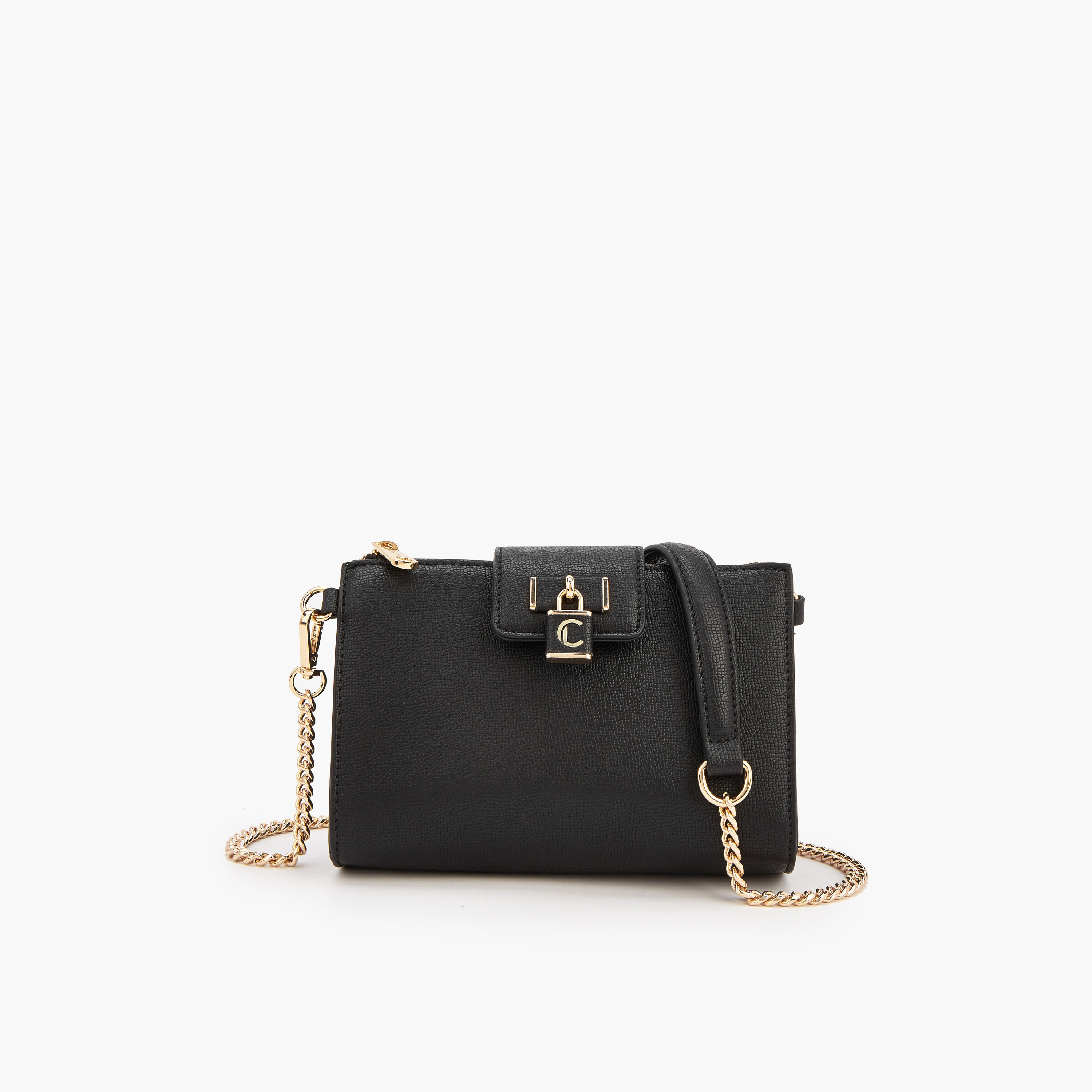 Le Confort Solid Crossbody Bag with Detachable Chain Strap-women-bagsandwallets-handbags-image-1