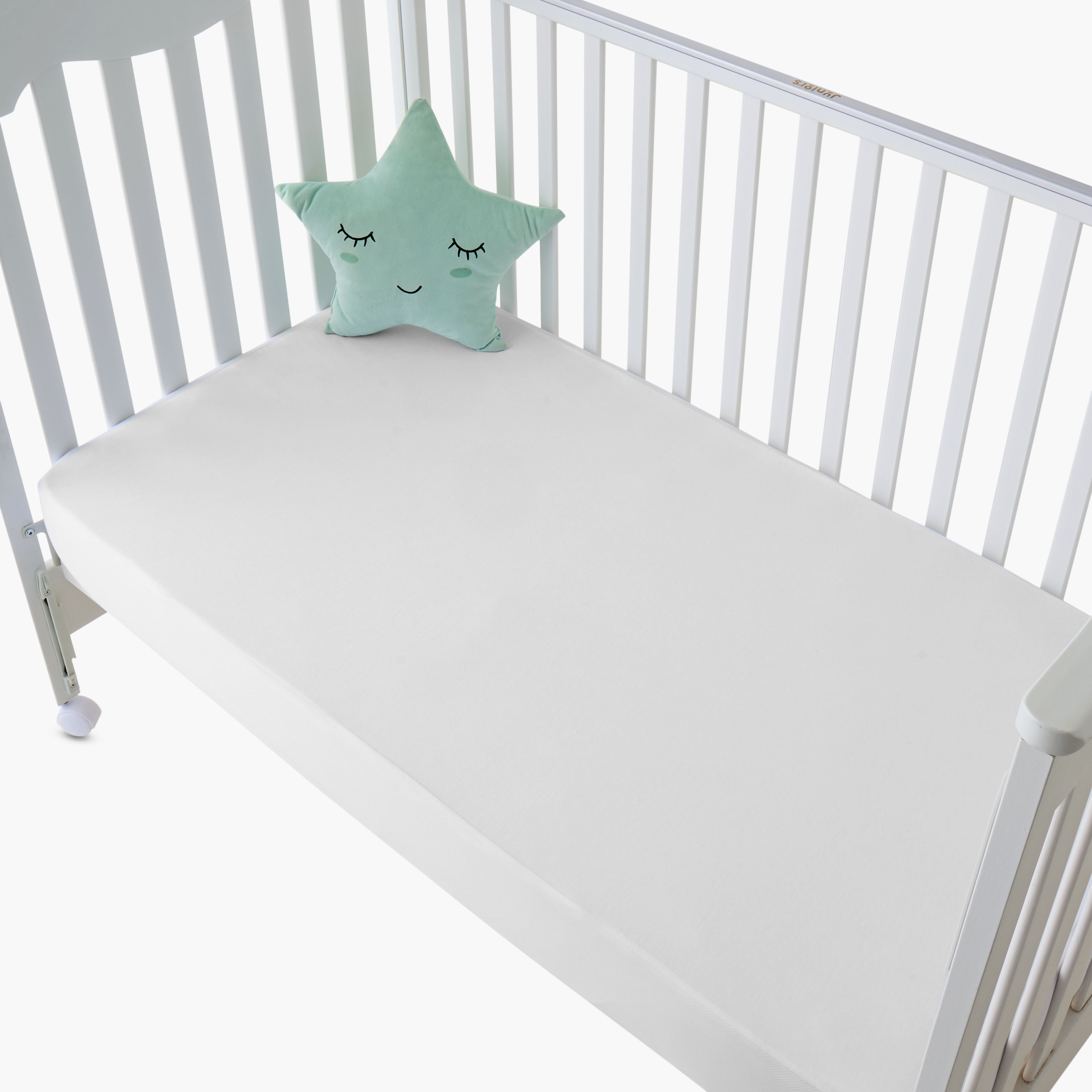 Giggles Baby Fitted Sheet with Waterproof Lining, 70x130 cm-baby-nursery-babybedding-image-1
