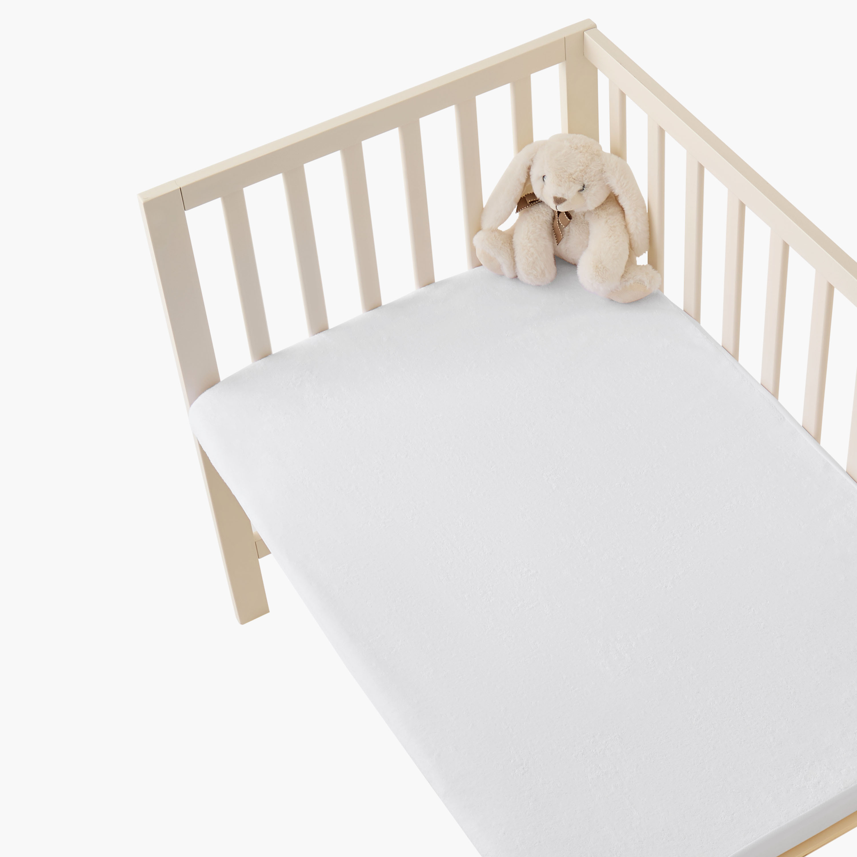 Giggles Mattress Protector Crib Accessory, 70x130x20 cm-baby-nursery-furniture-cribsandbeds-cribaccessories-image-1