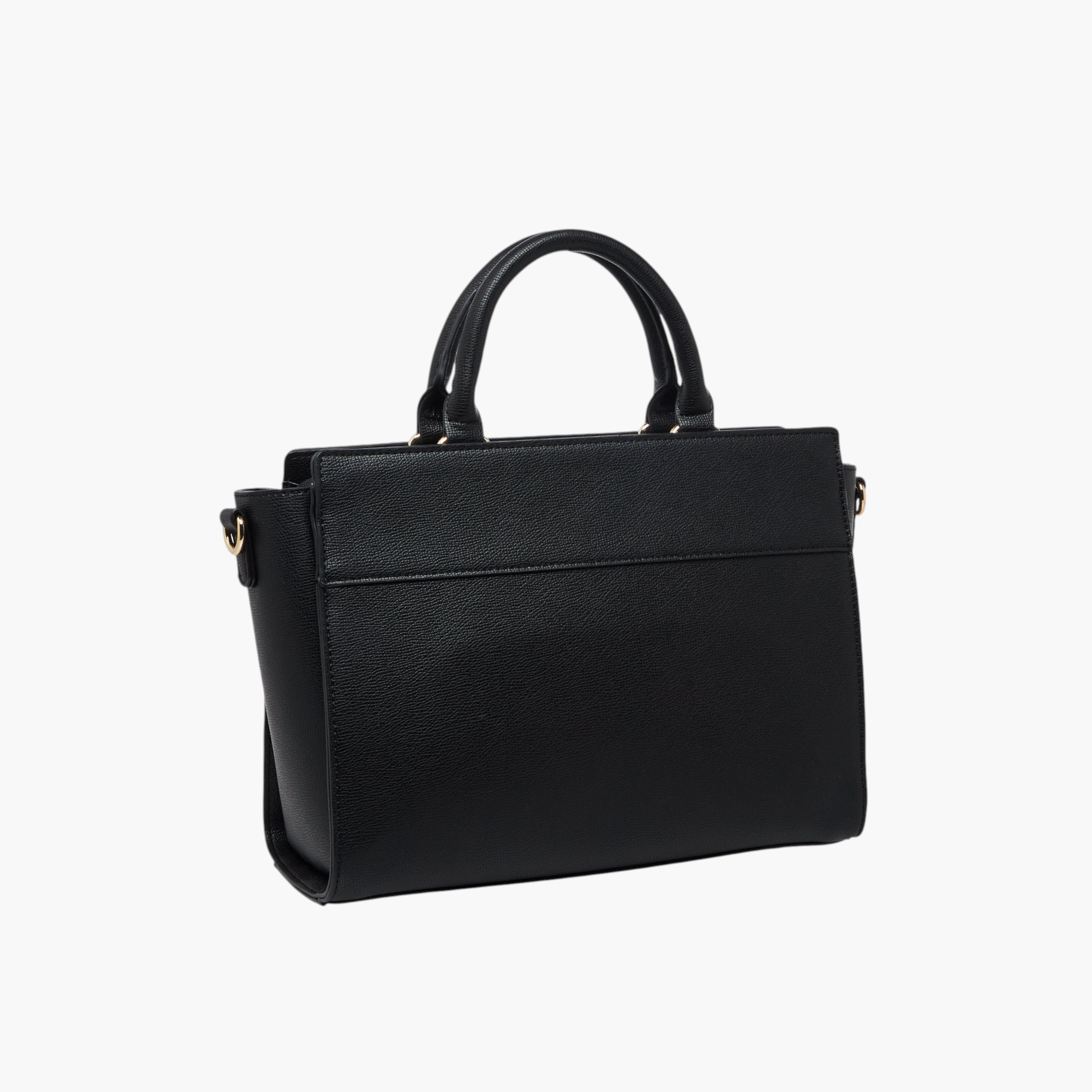 Le Confort Solid Tote Bag with Zip Closure-women-bagsandwallets-handbags-image-4