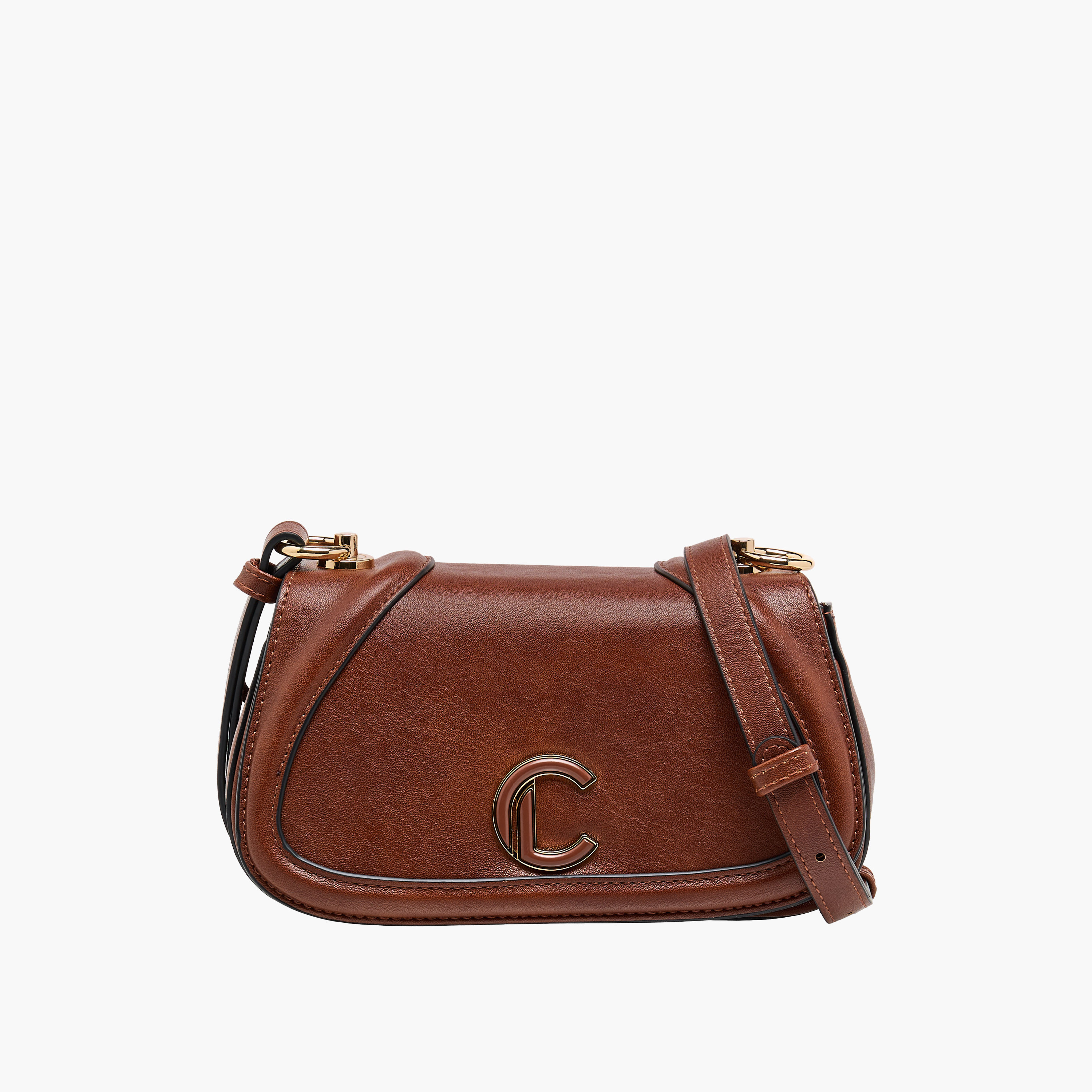 شنطة كروس بودي سادة بزر إغلاق من لو كونفورت-women-bagsandwallets-handbags-image-1