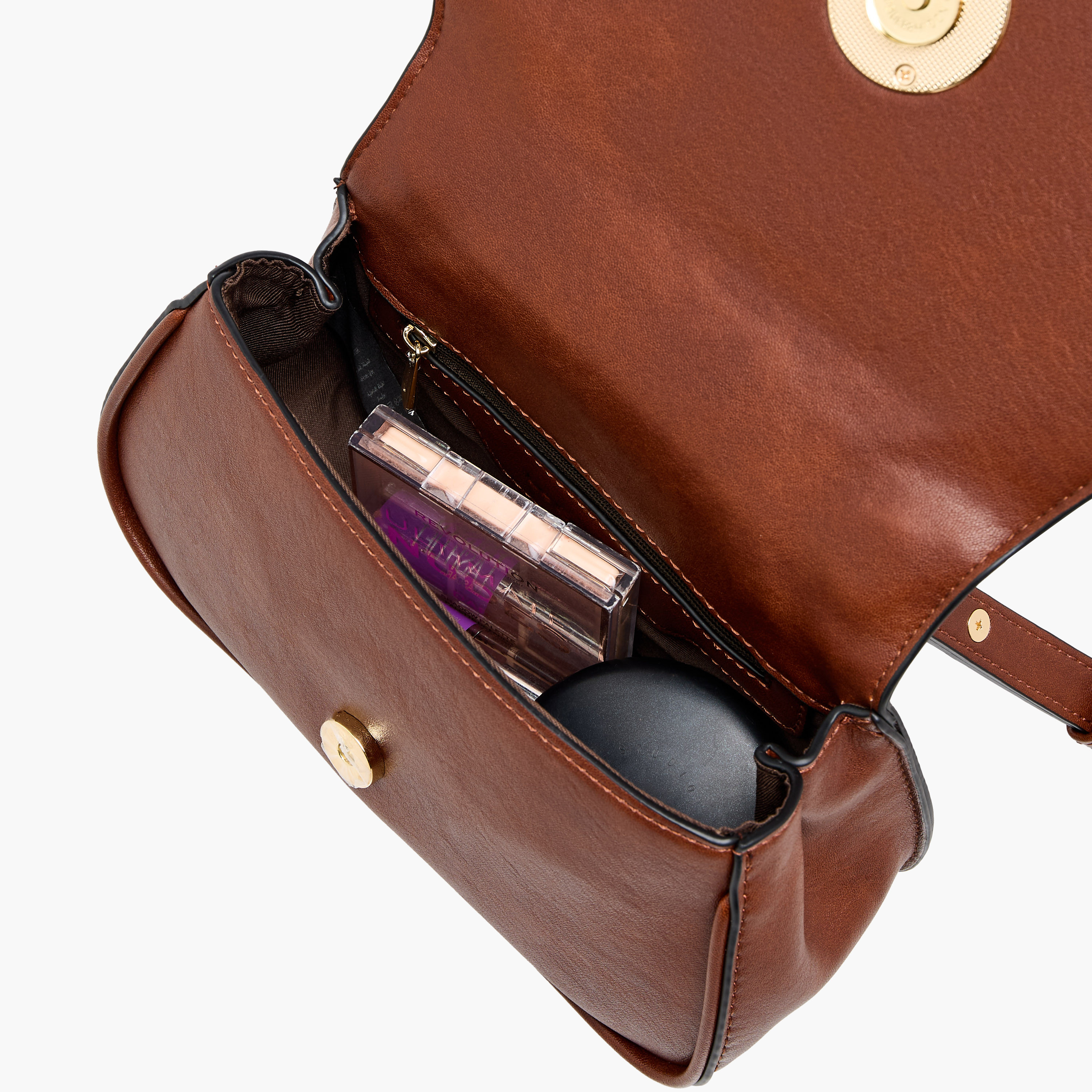 شنطة كروس بودي سادة بزر إغلاق من لو كونفورت-women-bagsandwallets-handbags-image-8