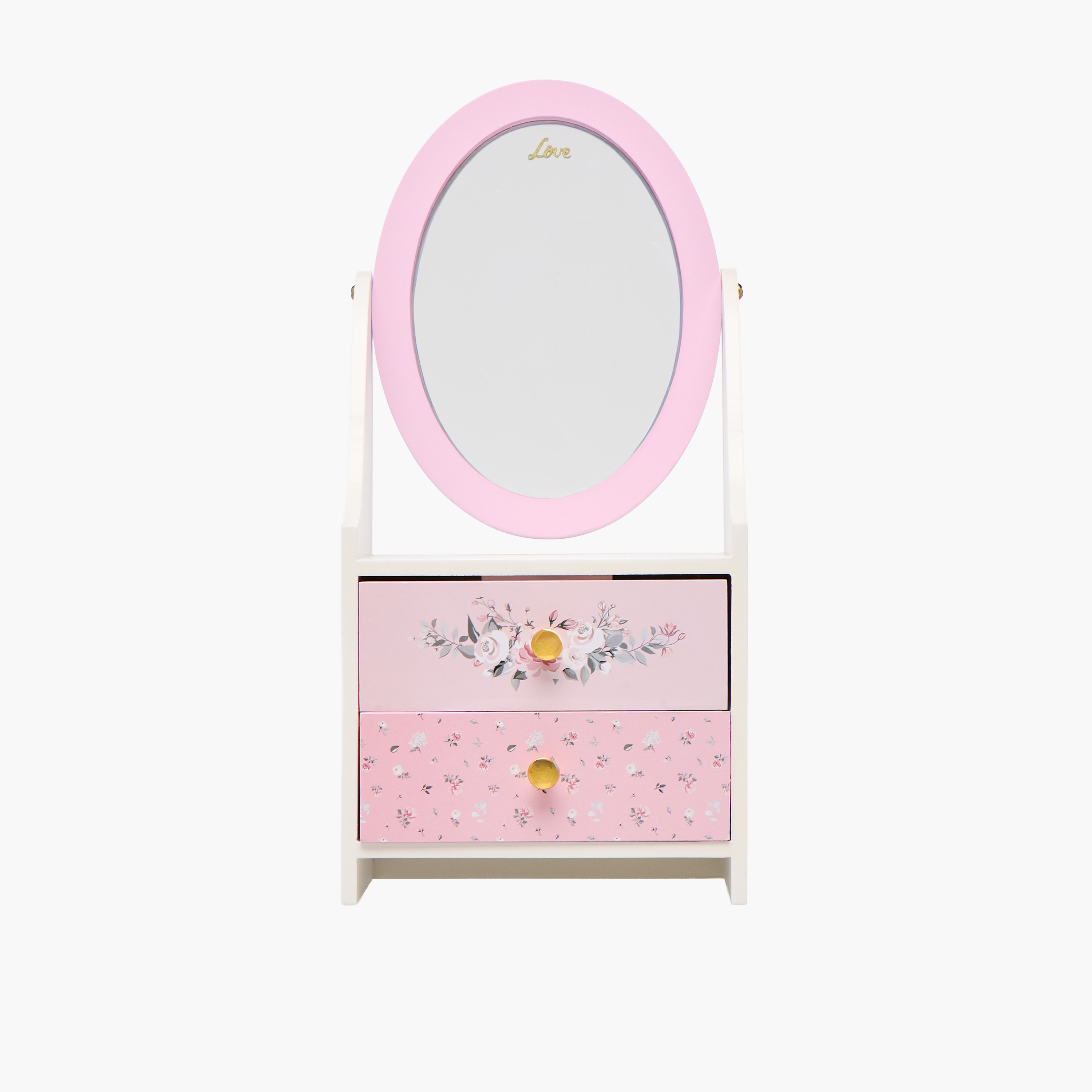 2-Compartment Jewellery Organizer Rose - 15x10x16 cms-women-watchesandjewellery-jewellery-storage-image-1