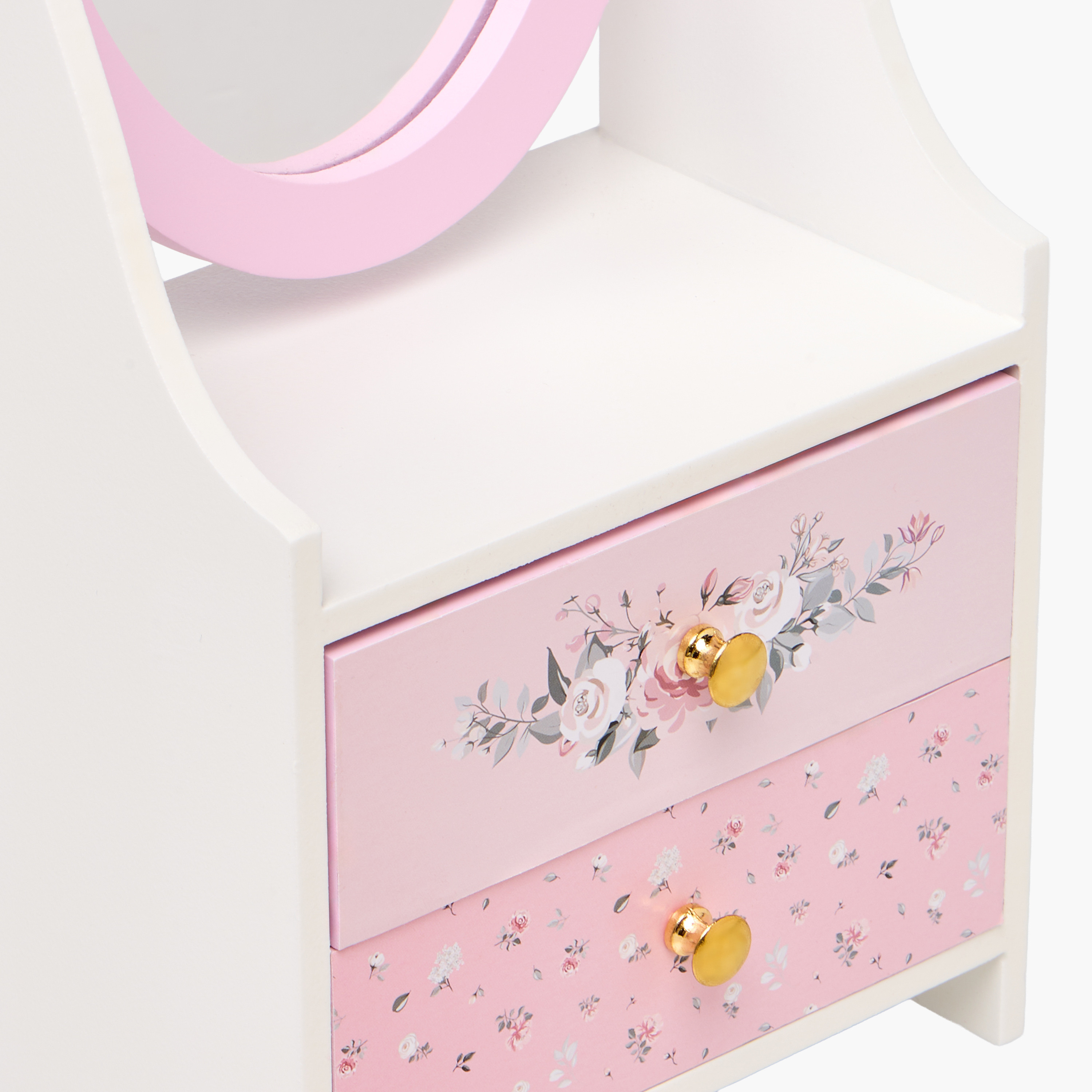 2-Compartment Jewellery Organizer Rose - 15x10x16 cms-women-watchesandjewellery-jewellery-storage-image-4
