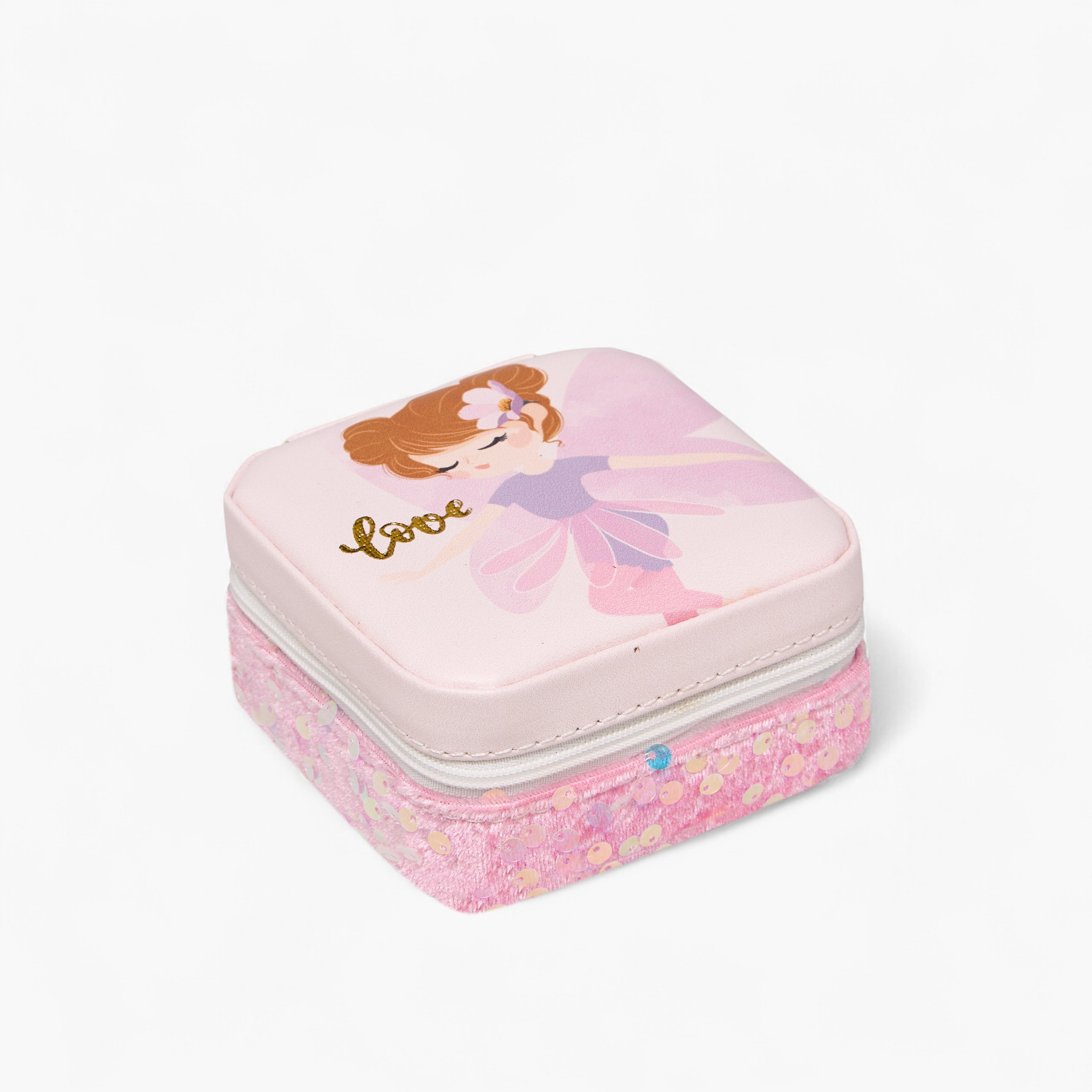 Dancing Fairy Jewellery Organizer with Sequin Detail - 10x10x4 cms-women-watchesandjewellery-jewellery-storage-image-1