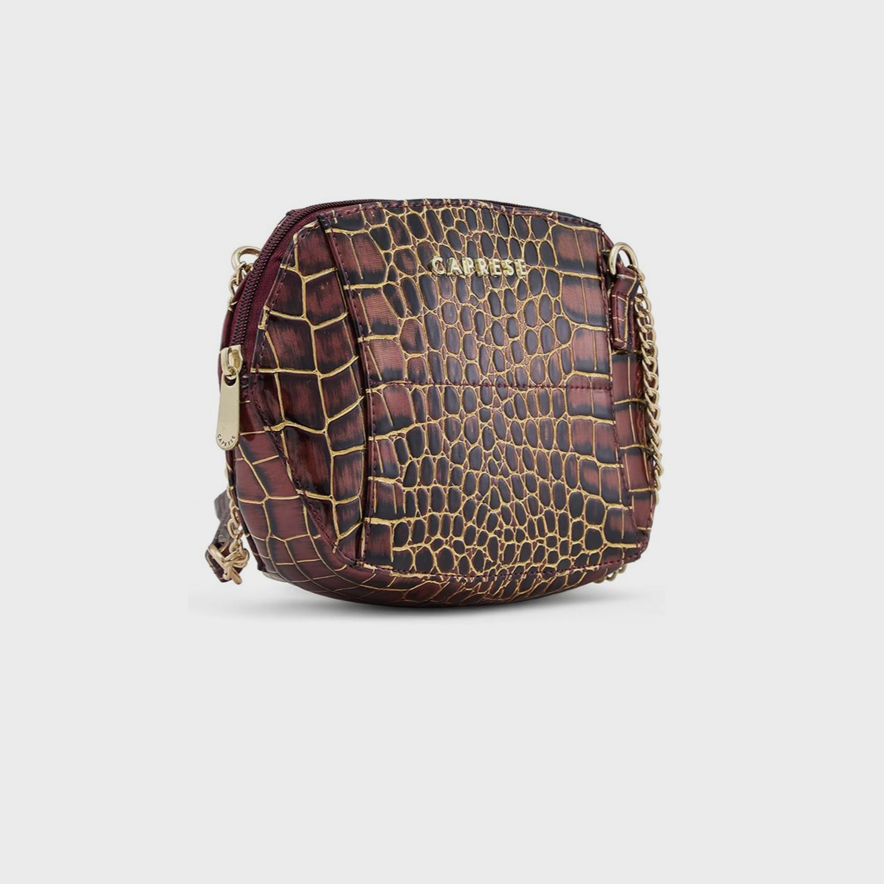 Caprese Animal Print Crossbody Bag with Zipper Closure and Adjustable Strap | 22 x 15 x 6 cm-women-bagsandwallets-handbags-image-4
