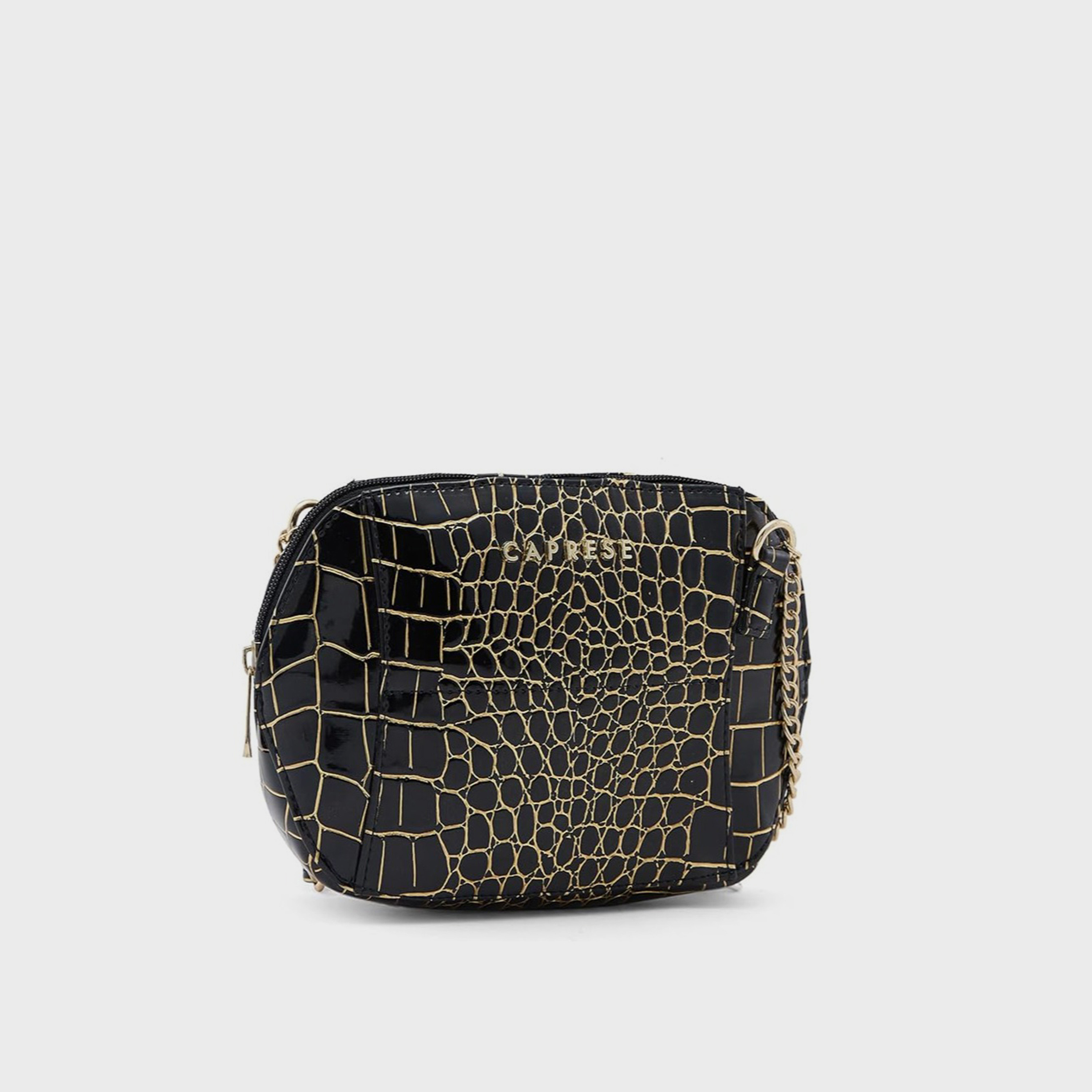 Caprese Animal Print Crossbody Bag with Zipper Closure and Adjustable Strap | 22 x 15 x 6 cm-women-bagsandwallets-handbags-image-1