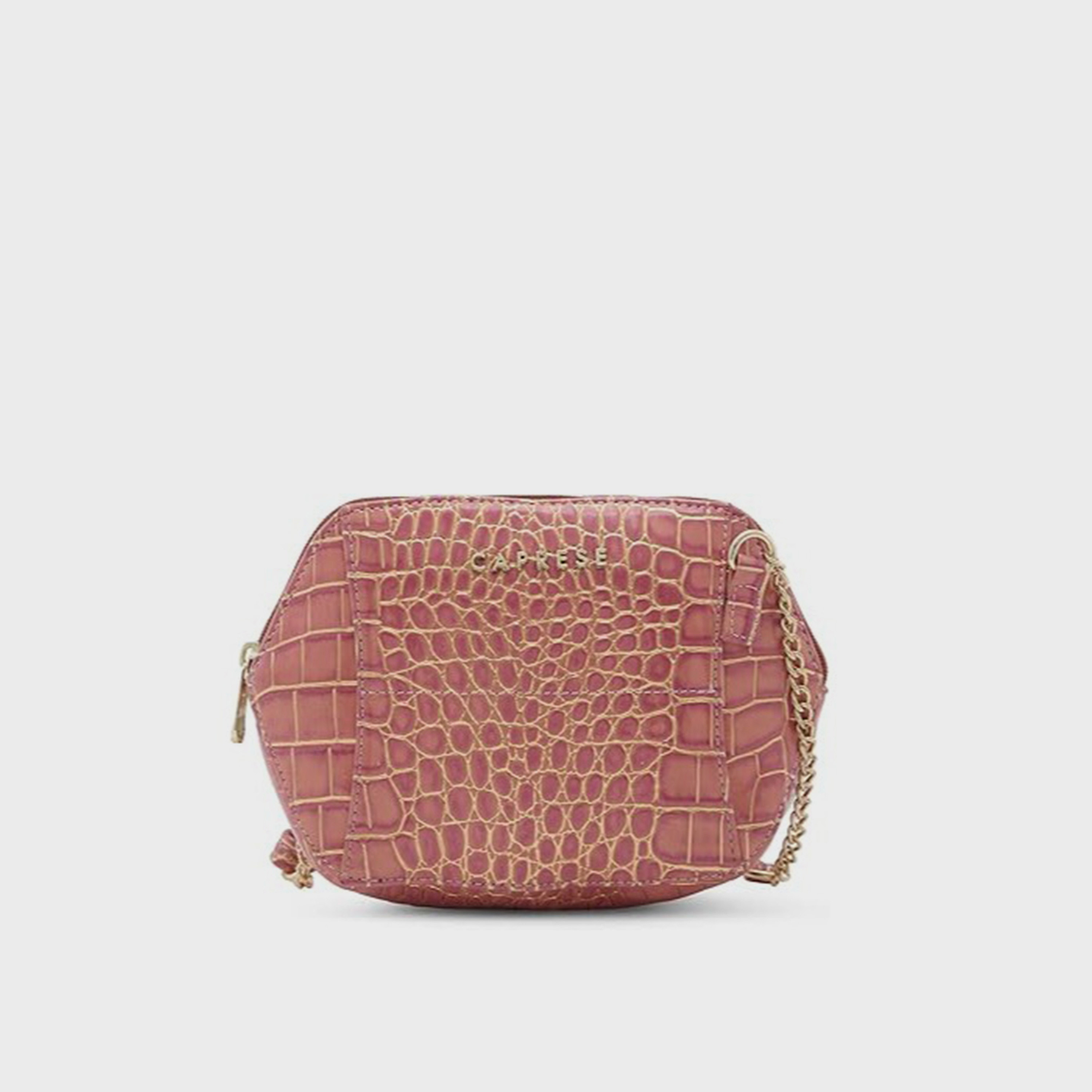 حقيبة كروس بطبعة من كابريزي مع إغلاق بسحاب وحزام قابل للتعديل | 22 × 15 × 6 سم-women-bagsandwallets-handbags-image-1
