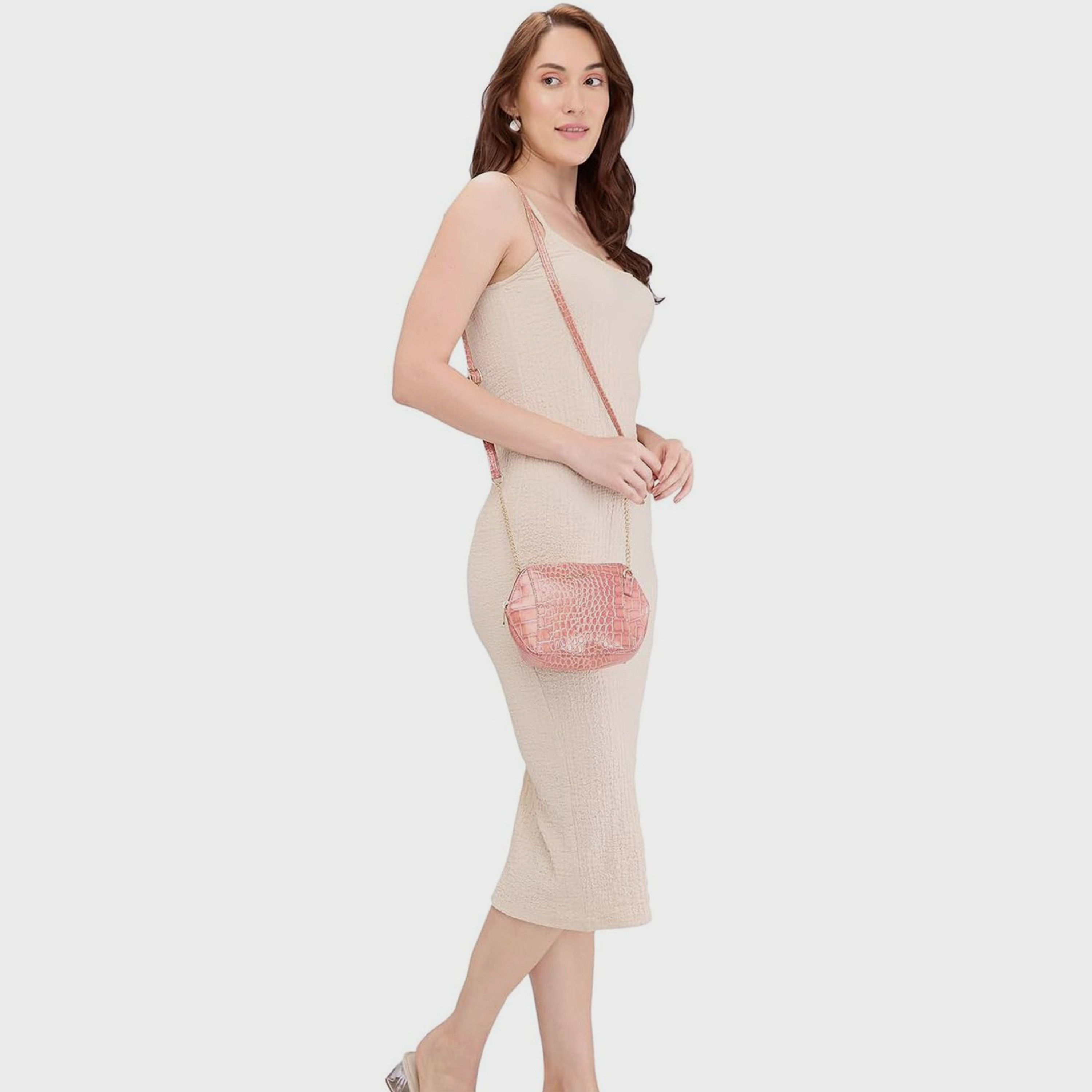 حقيبة كروس بطبعة من كابريزي مع إغلاق بسحاب وحزام قابل للتعديل | 22 × 15 × 6 سم-women-bagsandwallets-handbags-image-3