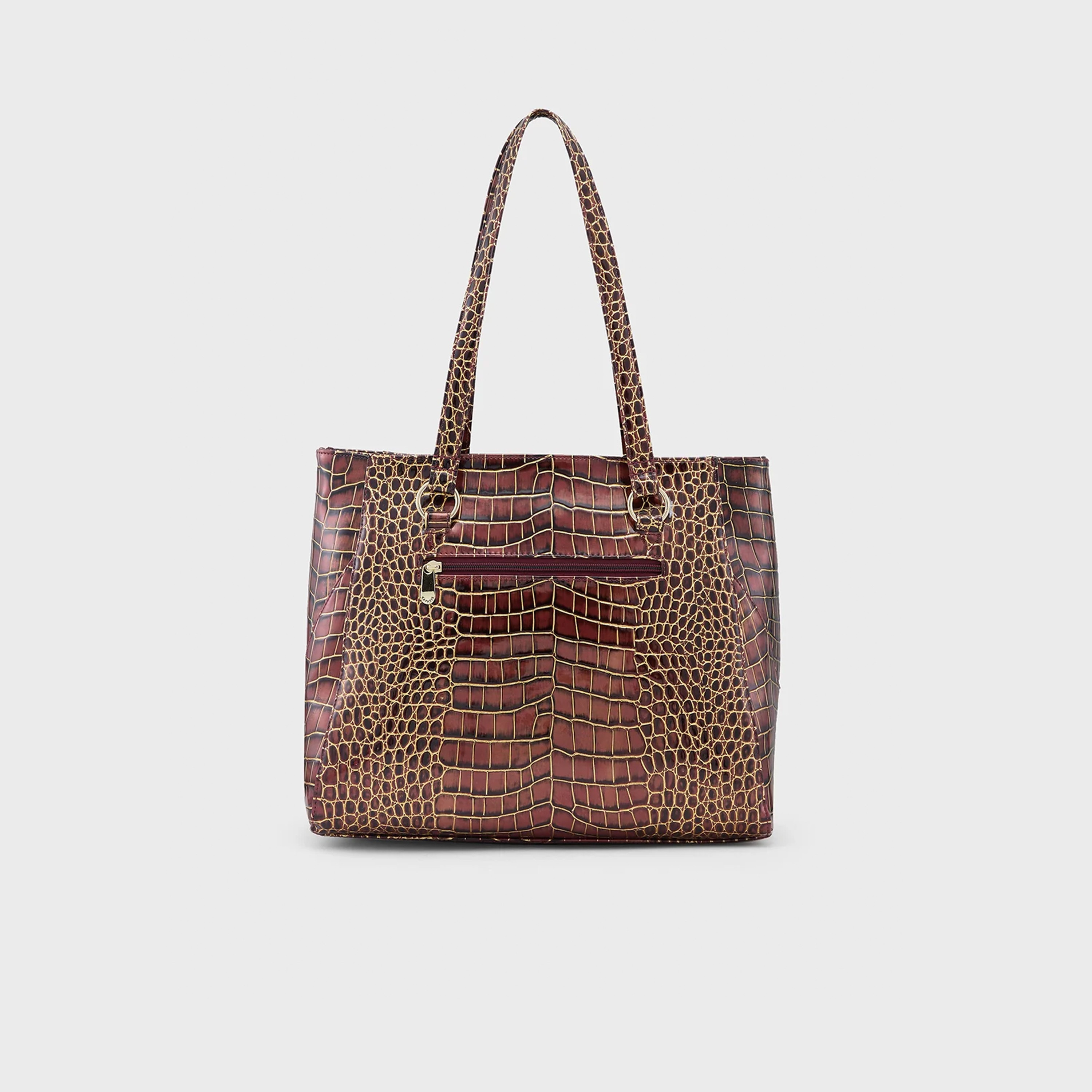 حقيبة كتف بمقبض مزدوج بطبعة من Caprese مع إغلاق بسحاب | 31 × 25 × 14 سم-women-bagsandwallets-handbags-image-2