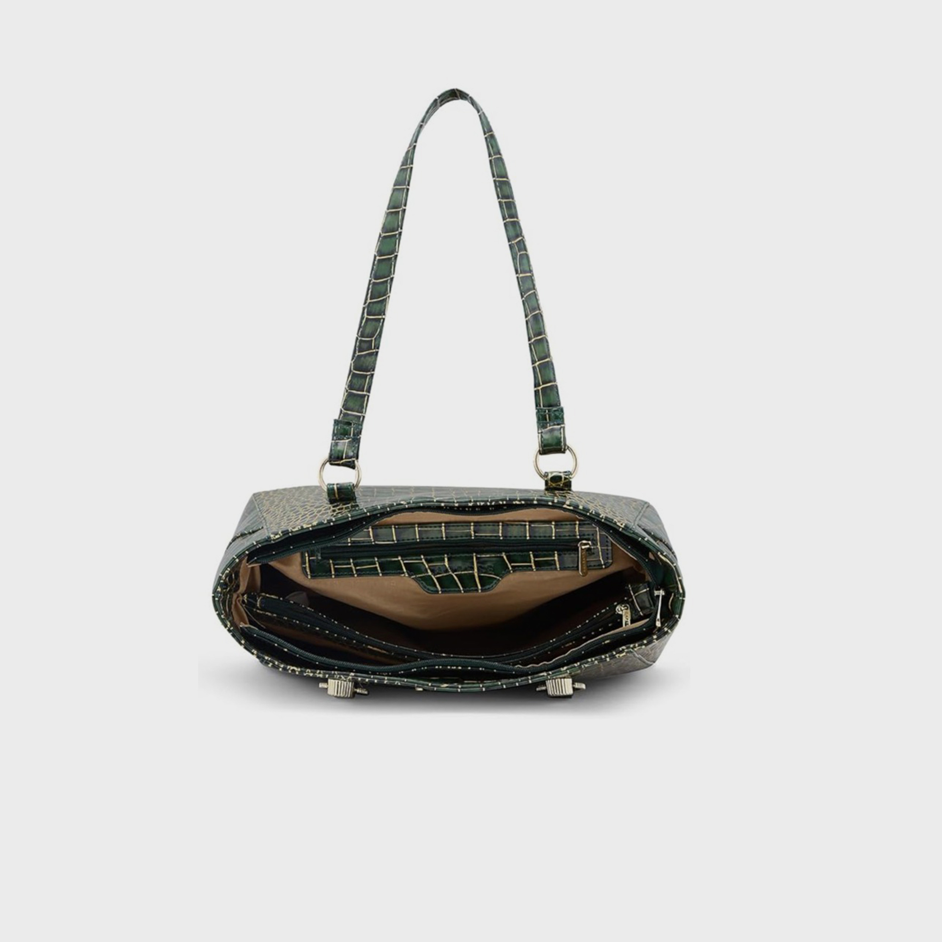 حقيبة كتف بمقبض مزدوج بطبعة من Caprese مع إغلاق بسحاب | 31 × 25 × 14 سم-women-bagsandwallets-handbags-image-5