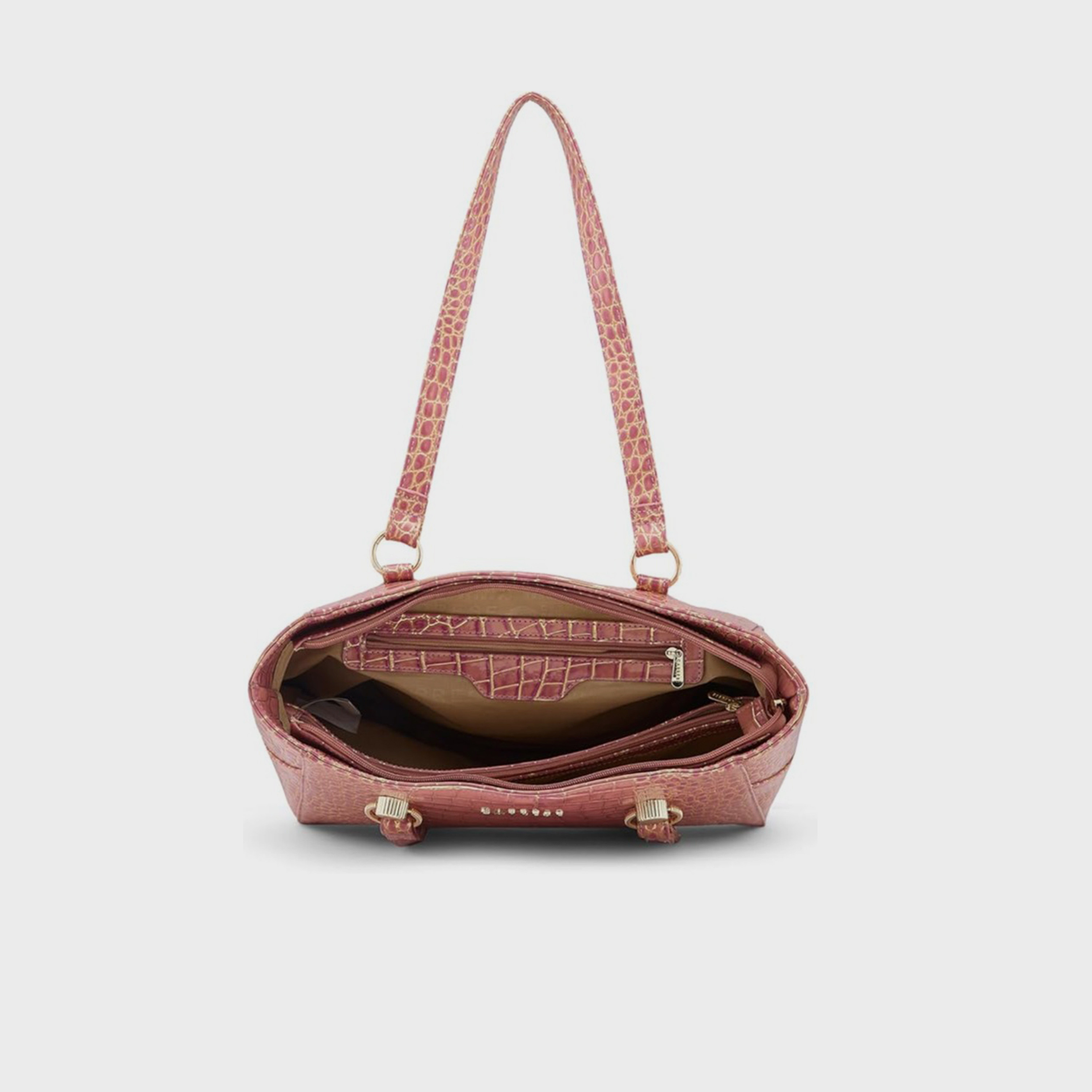 Caprese Animal Print Double-Handle Shoulder Bag with Zipper Closure | 31 x 25 x 14 cm-women-bagsandwallets-handbags-image-5