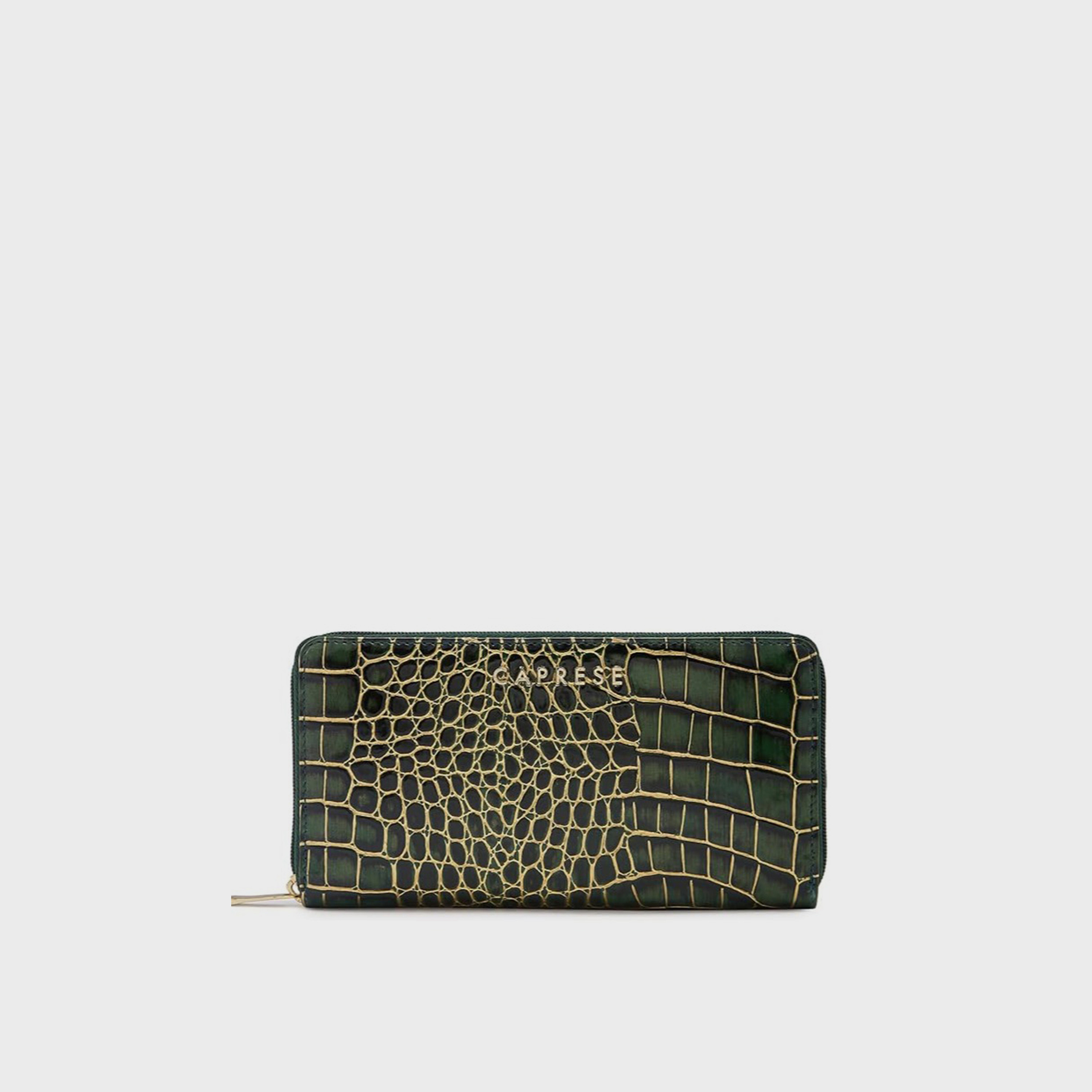Caprese Animal Print Wallet with Zipper Closure | 20 x 10 x 2 cm-women-bagsandwallets-wallets-image-1