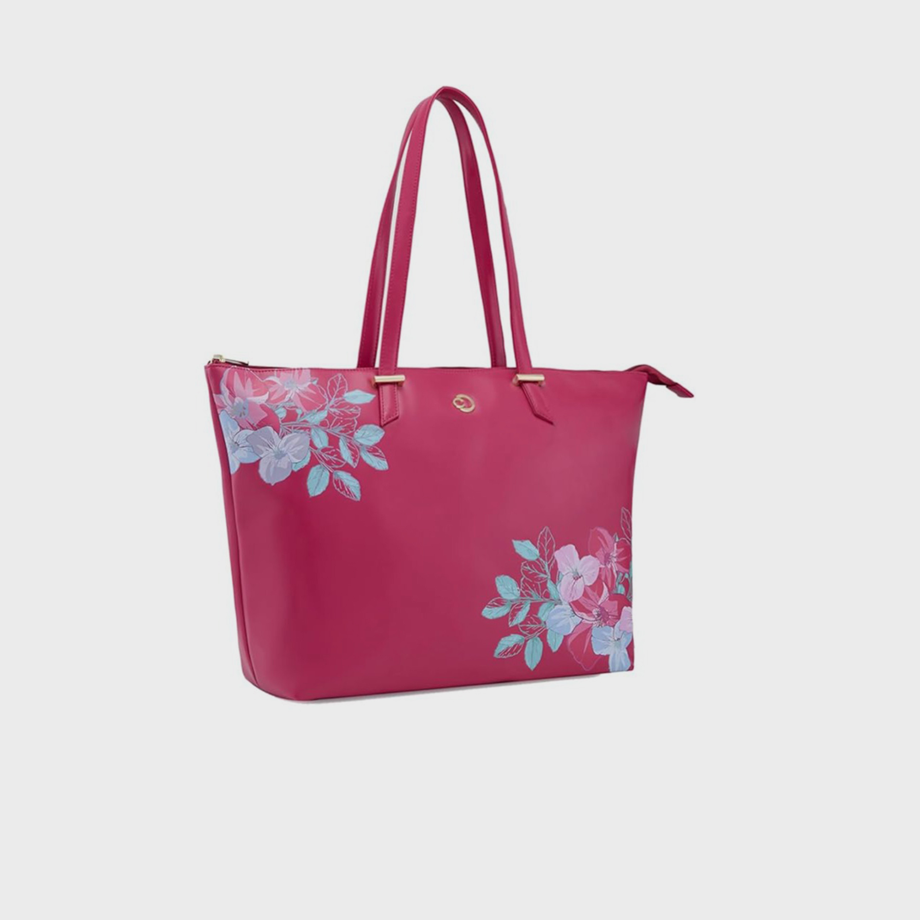 حقيبة حمل بمقبض مزدوج مطبوعة من Caprese مع إغلاق بسحاب | 47 × 25 × 14 سم-women-bagsandwallets-handbags-image-5