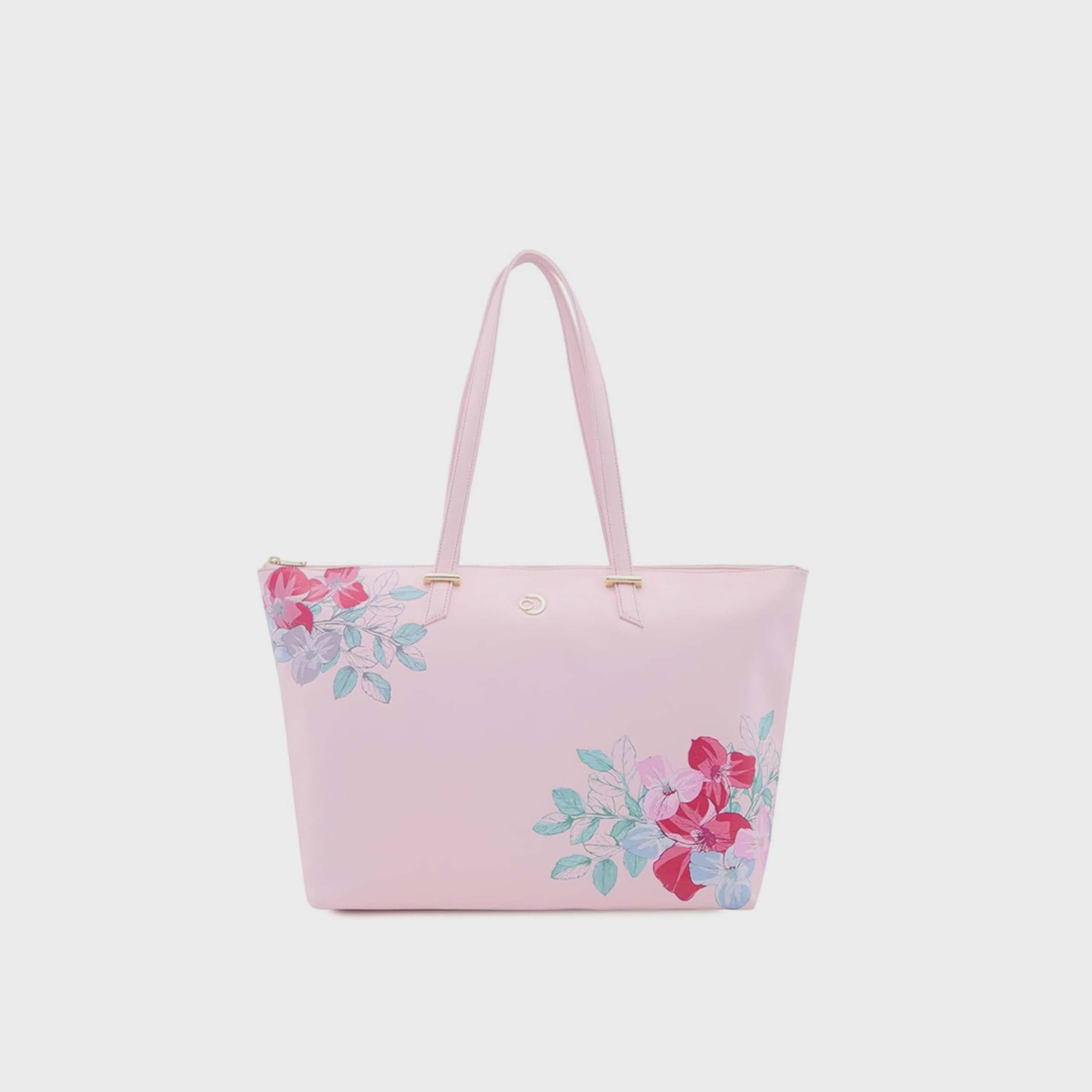 Caprese Printed Double-Handle Tote Bag with Zipper Closure | 47 x 25 x 14 cm-women-bagsandwallets-handbags-image-1