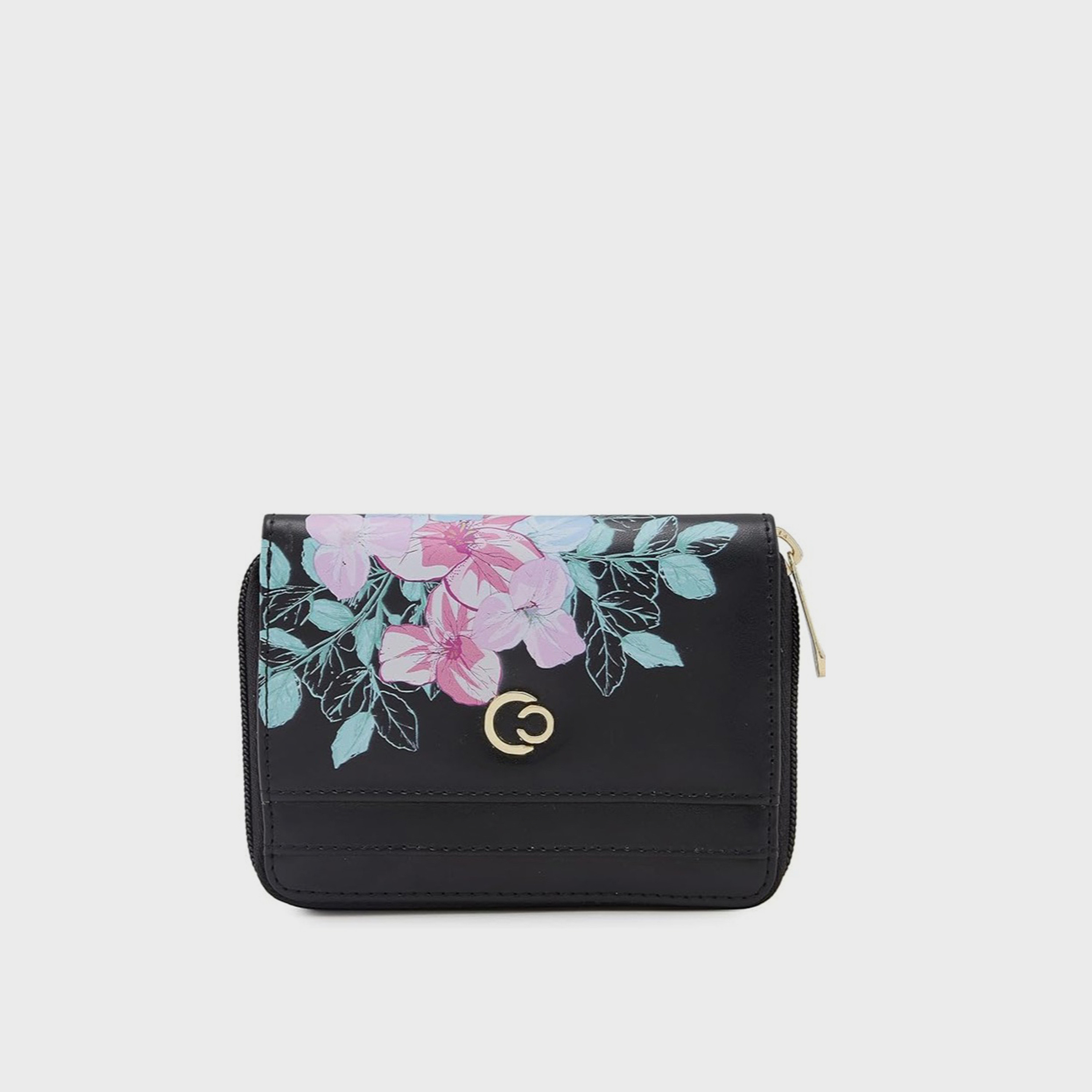 Caprese Printed Wallet with Zipper Closure | 12 x 10 x 2 cm-women-bagsandwallets-wallets-image-1