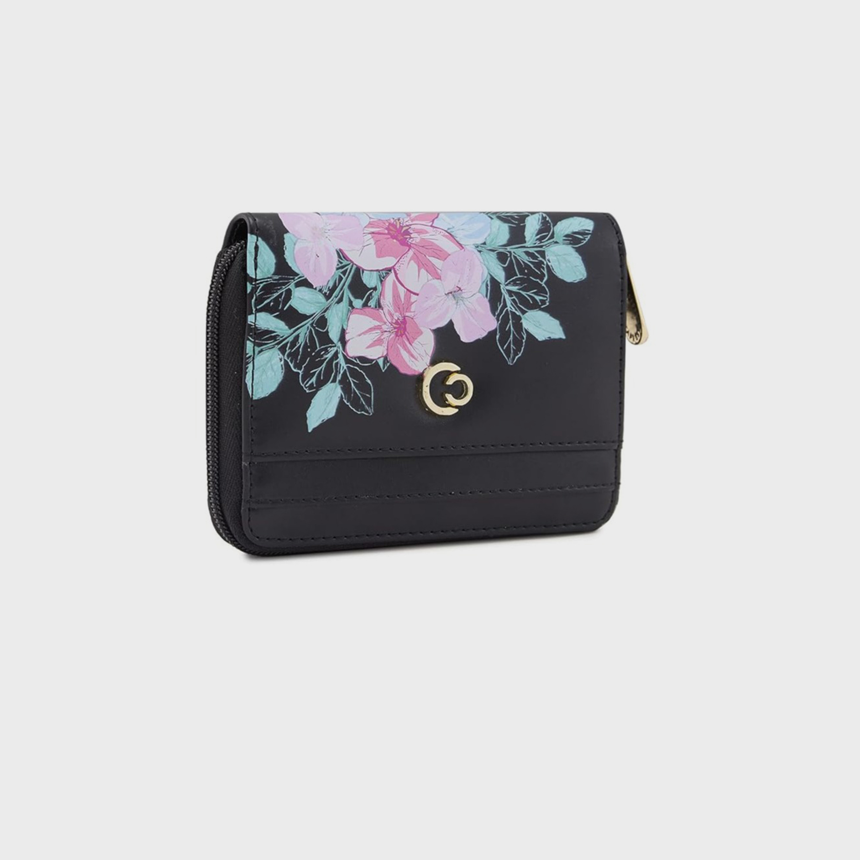 Caprese Printed Wallet with Zipper Closure | 12 x 10 x 2 cm-women-bagsandwallets-wallets-image-6
